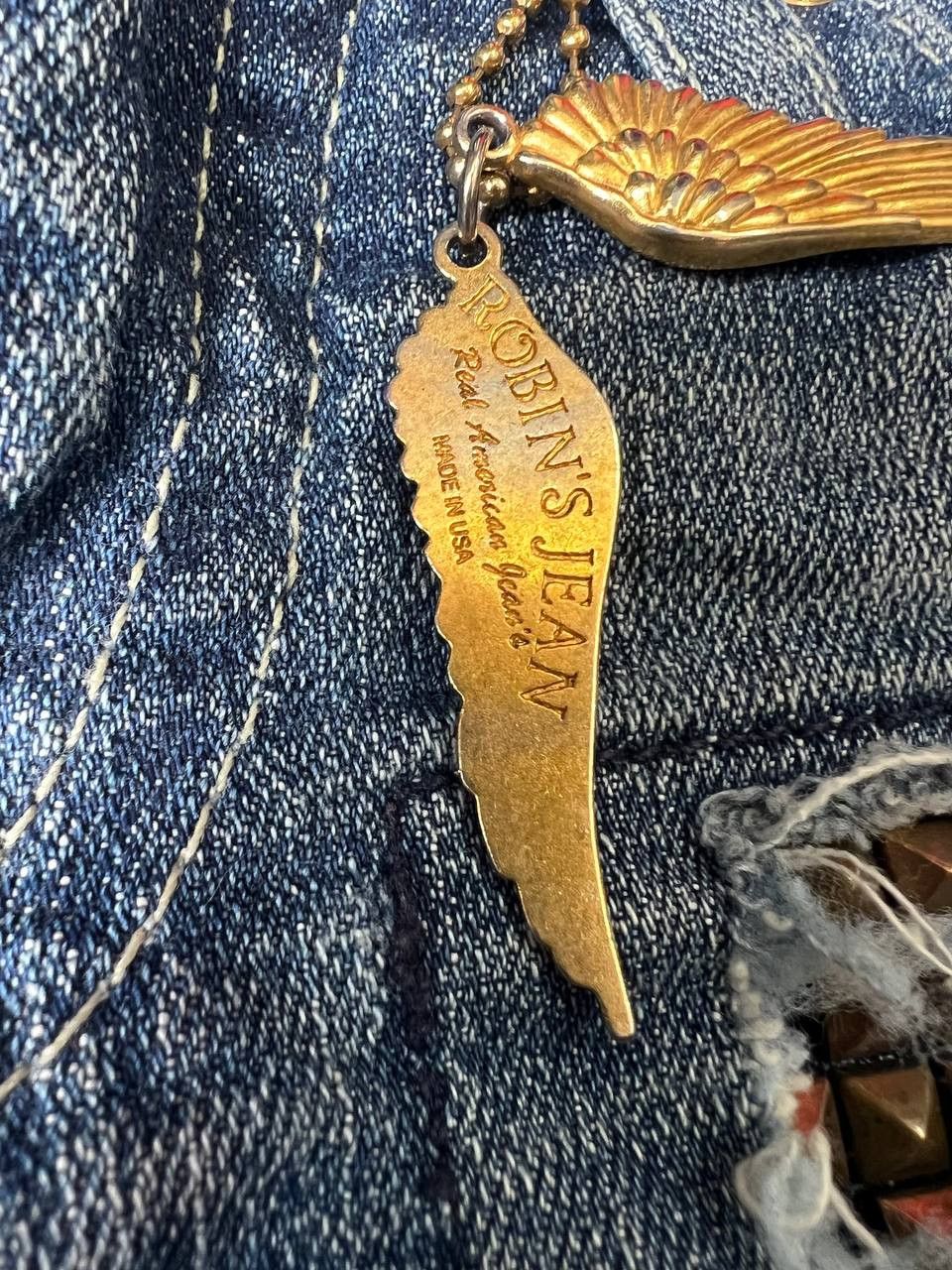 Robins Jeans LGB Style Vintage Robins Jean studded blue denim Size 25" / US 0 / IT 36 - 5 Thumbnail