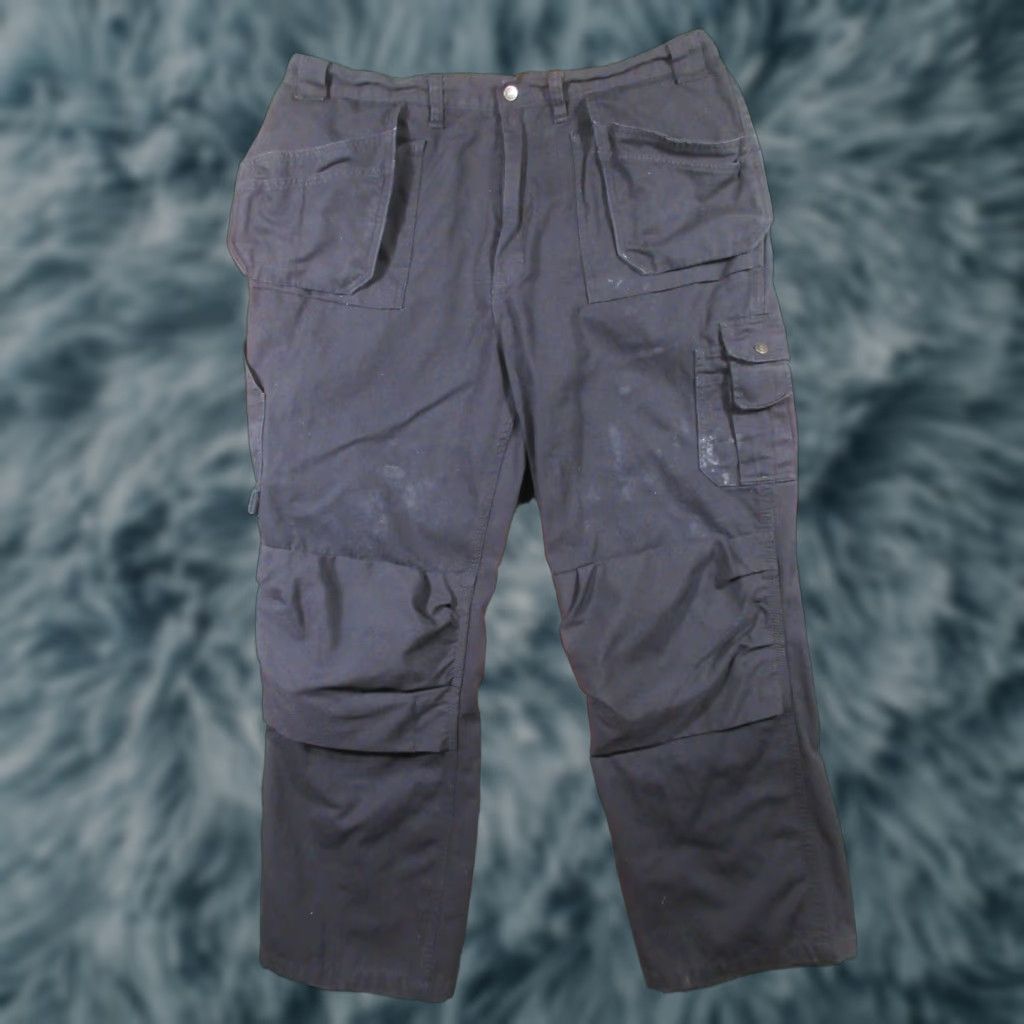 Vintage Blaklader Workwear Double Knee Carpeter Multi Pocket Pants Men 40x32 (TAG 42X32) Size US 40 / EU 56 - 1 Thumbnail