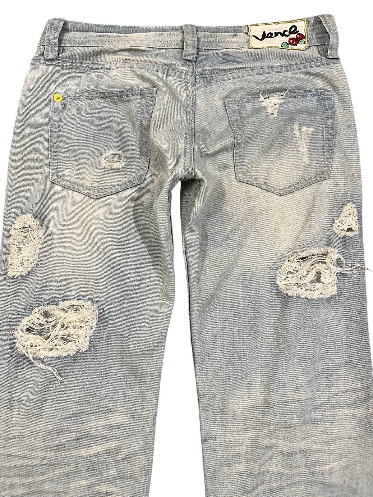 Japanese Brand Vintage Vence Ripped Grunge Distressed Denim Size US 33 - 6 Thumbnail