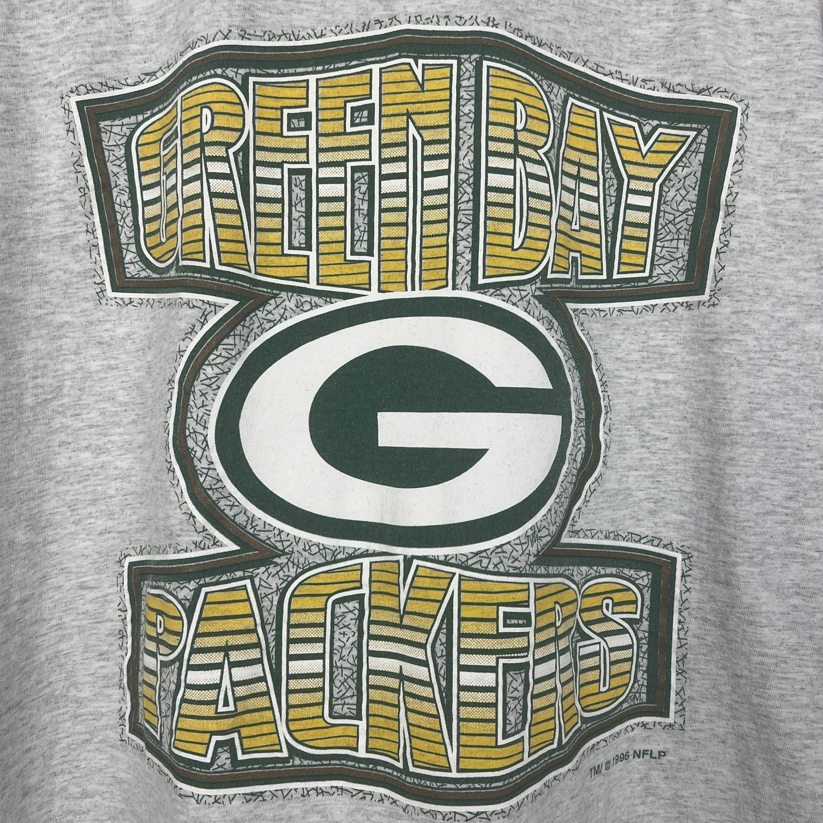 Logo 7 Vintage 90s Green Bay Packers NFL Football Gray T Shirt XL Size US XL / EU 56 / 4 - 2 Thumbnail