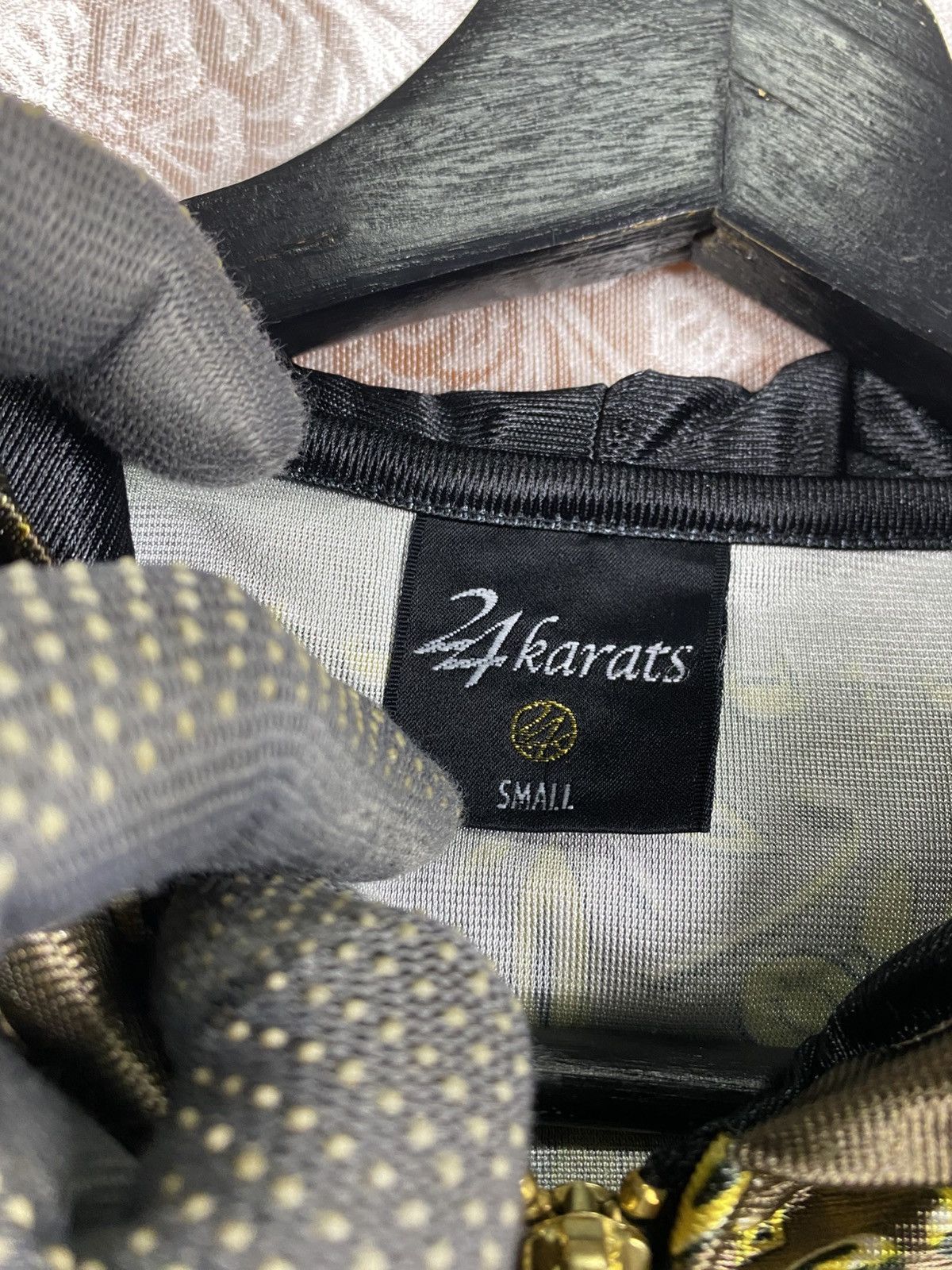 Japanese Brand 24 Karats Gold Diggers Full Print Hoodie Jacket Bandana Gold Size US S / EU 44-46 / 1 - 8 Thumbnail