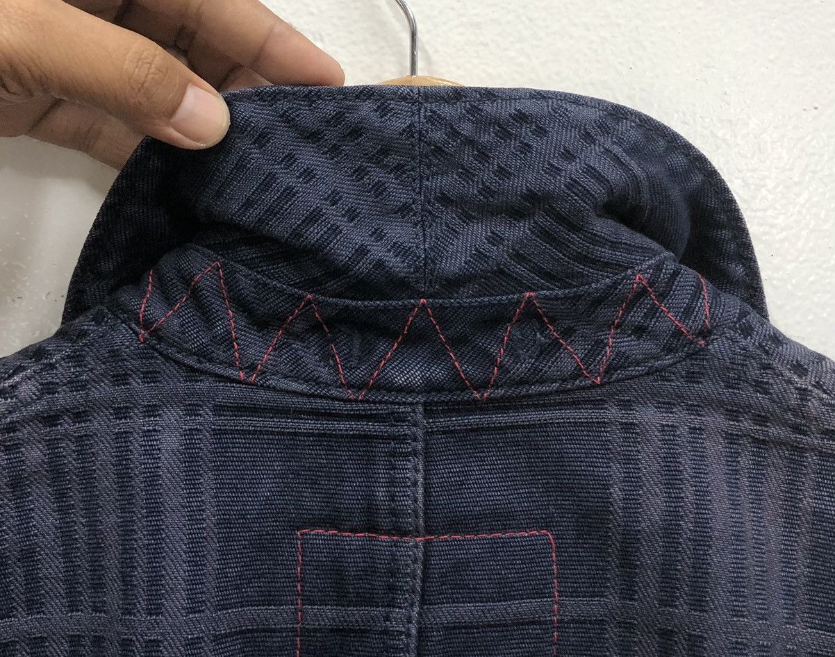 PPFM PPFM Embroidery Checked Chore Denim Jacket Size US L / EU 52-54 / 3 - 6 Thumbnail