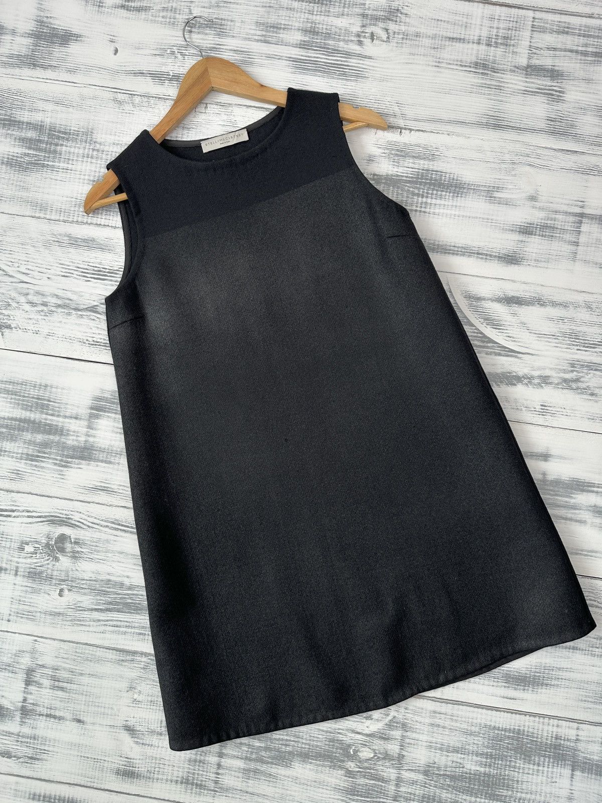 Stella McCartney Stella McCartney A-Line 100% Wool Dark Gray Dress size 42 Size M / US 6-8 / IT 42-44 - 7 Thumbnail