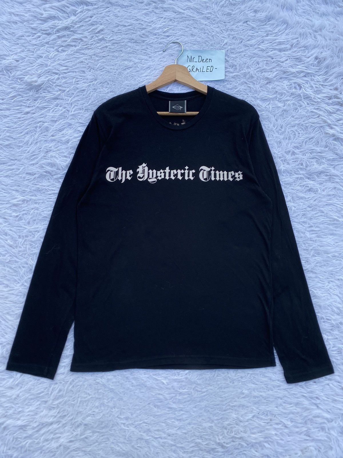 Hysteric Glamour Rare Hysteric Glamour The Hysteric Times Longsleeve Tshirt Size US M / EU 48-50 / 2 - 3 Thumbnail