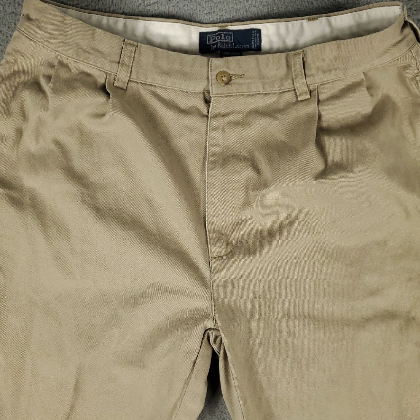 Ralph Lauren Ralph Lauren Chino Pants Mens 36x31 Beige Pleated Straight Leg Casual Workwear Size US 36 / EU 52 - 2 Thumbnail