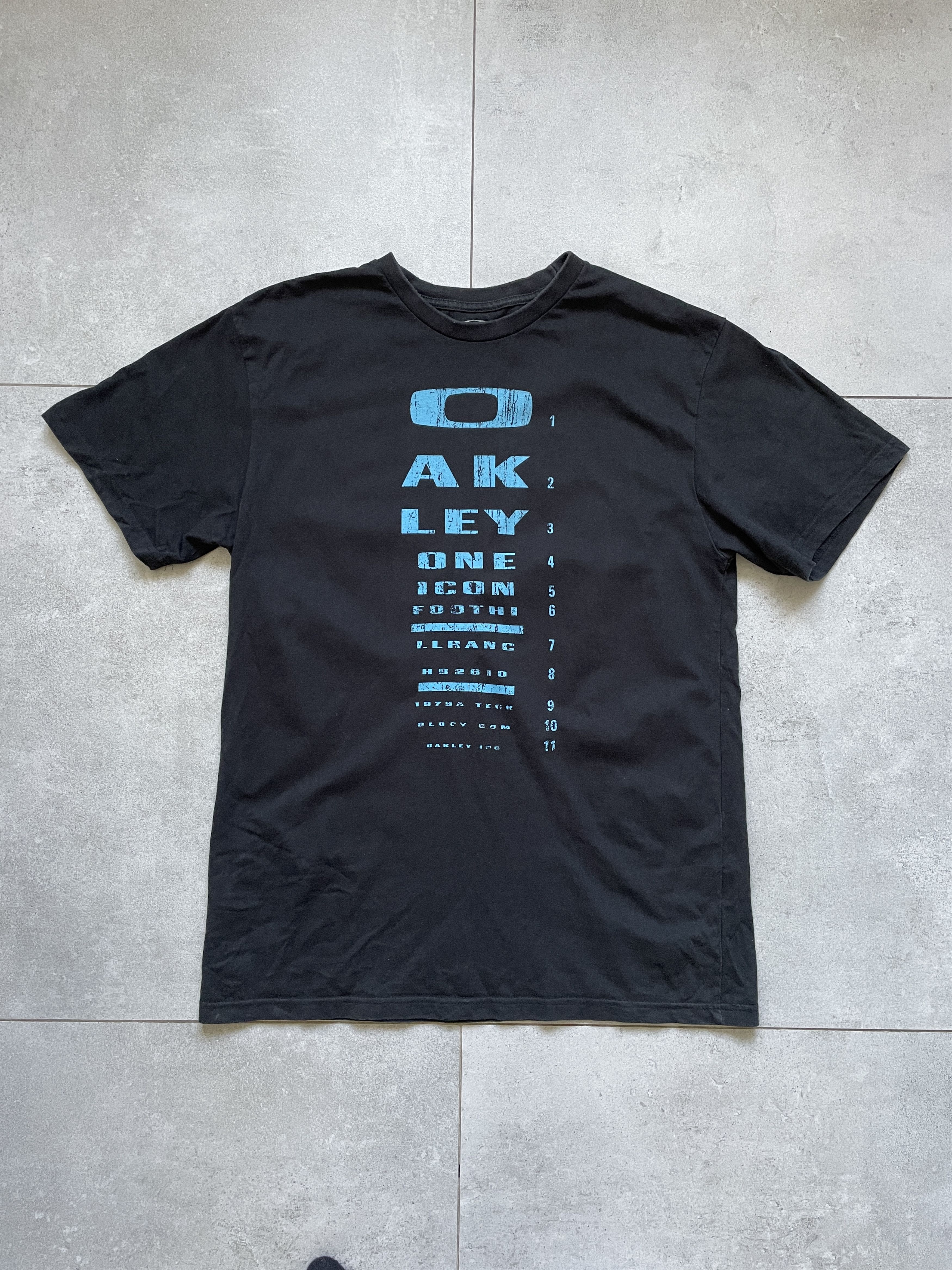 Oakley Y2K OAKLEY EYE EXAMINATION OPTIC BLACK TURQOUISE TEE Size US M / EU 48-50 / 2 - 1 Thumbnail