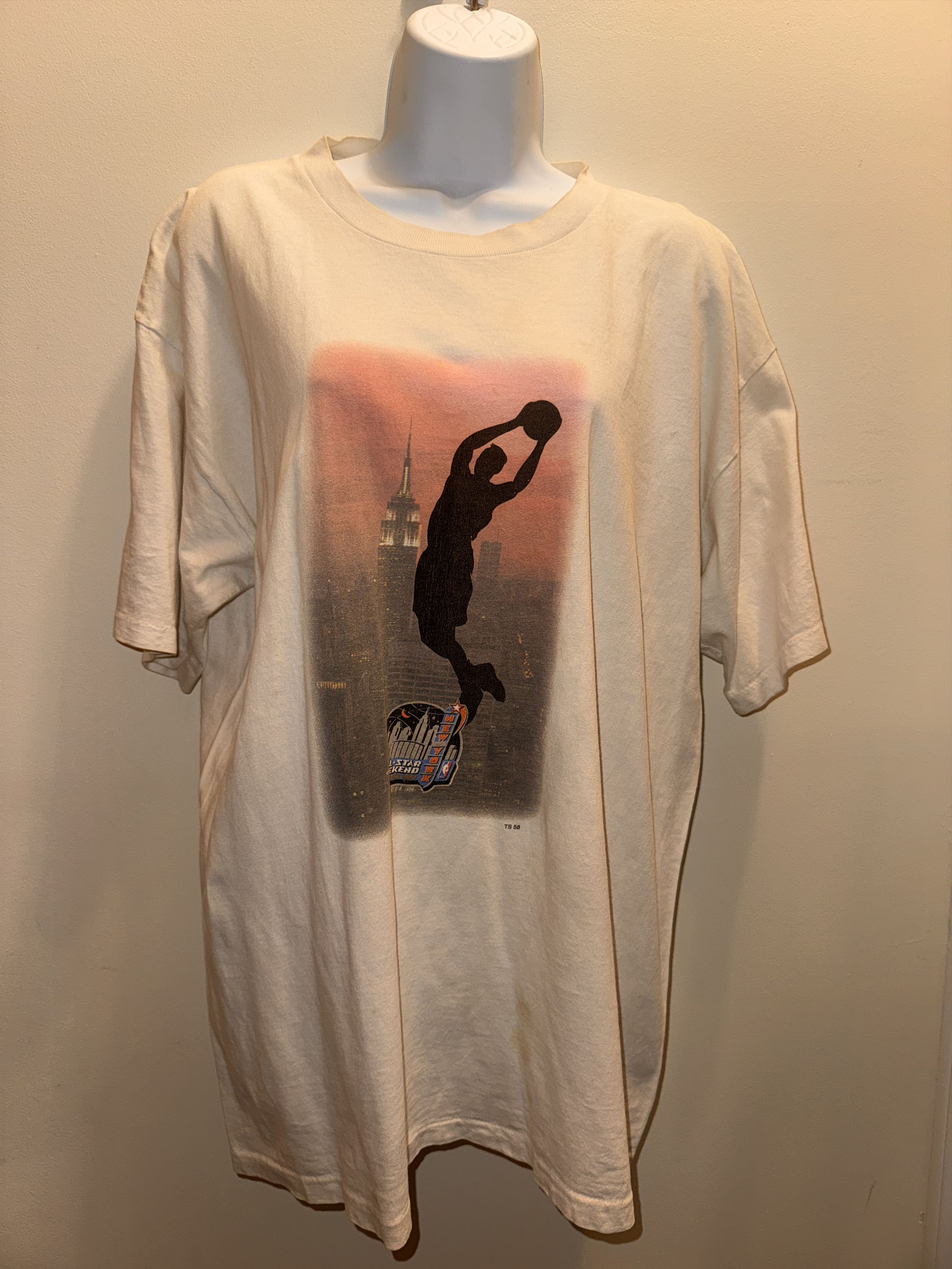 Vintage VINTAGE 1998 NBA ALL*STAR WEEKEND PROMO SHIRT Size US XL / EU 56 / 4 - 1 Thumbnail