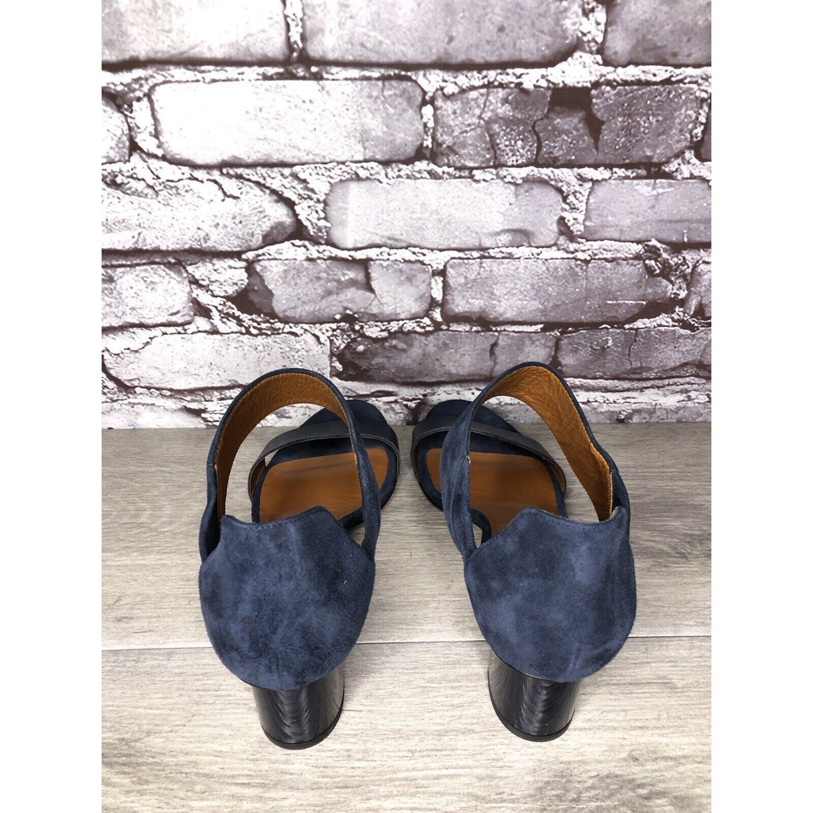 Aquatalia Aquatalia Blue Suede Leather Ankle Strap Heel Sandals Women’ Size US 11 / IT 41 - 5 Thumbnail
