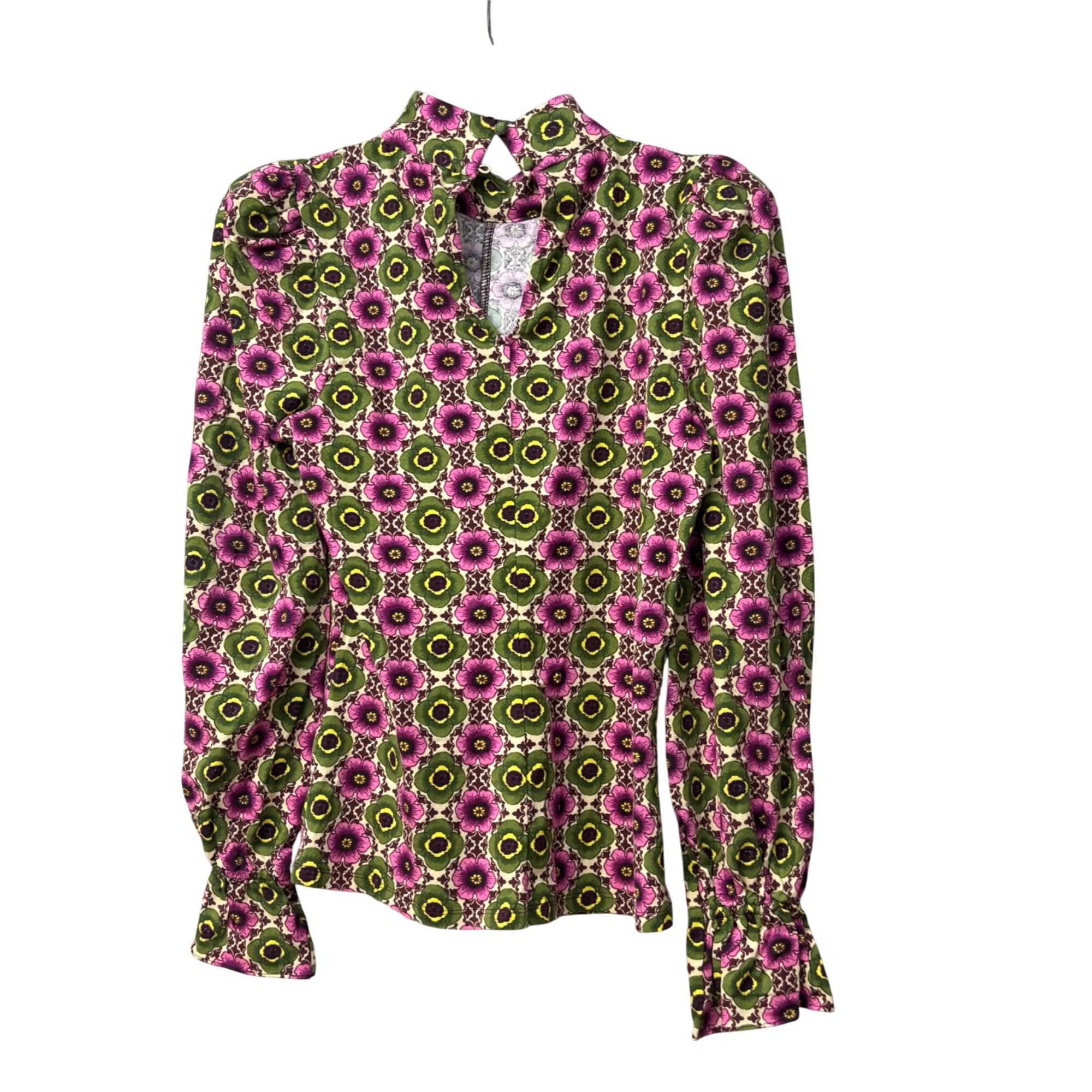 Other INC International Concepts Printed Ruffled Top, Bev Floral, Size S / US 4 / IT 40 - 11 Thumbnail