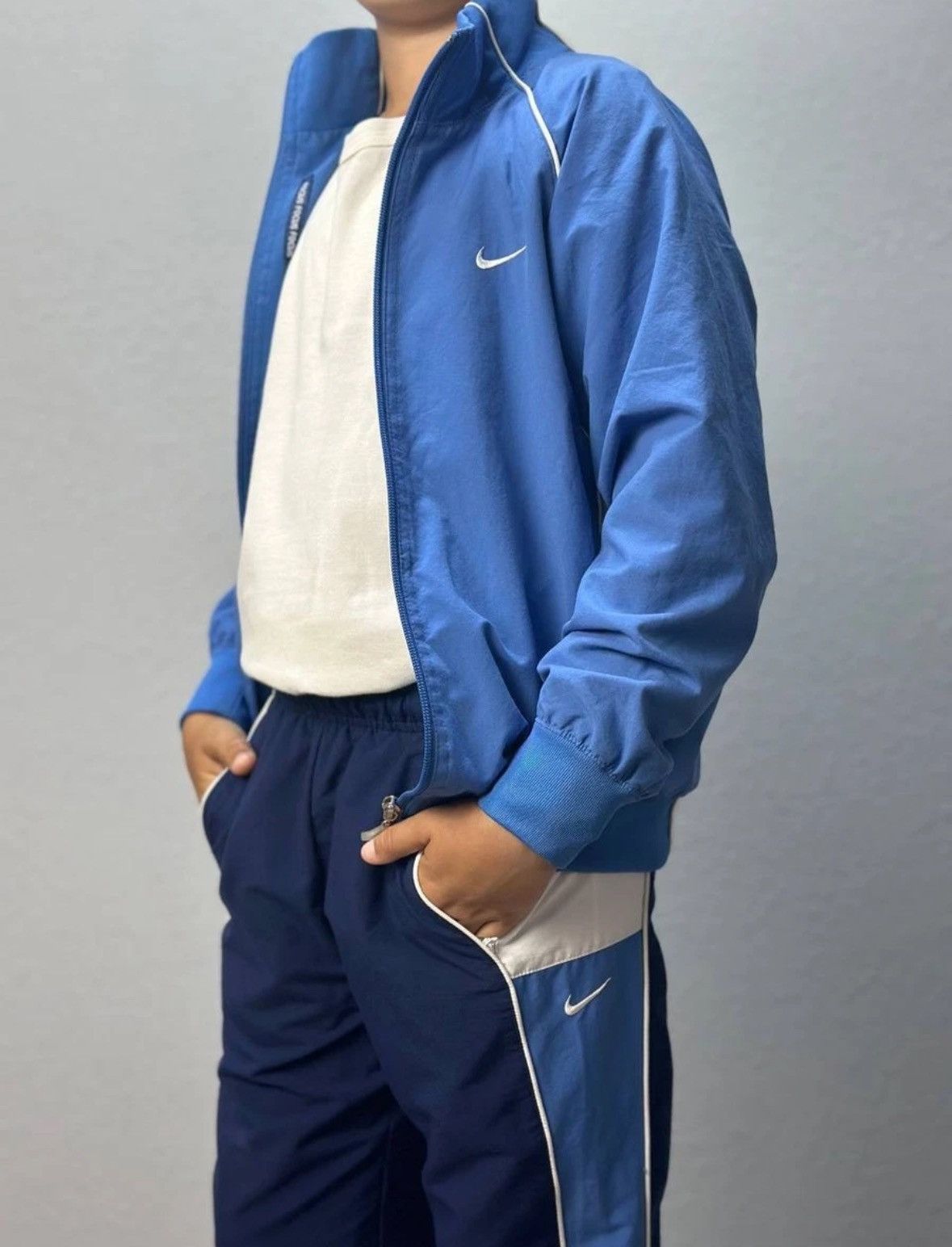 Nike Vintage Nike Track Suits kids Nylon Y2K 90s Size 10 years Size US XXS / EU 40 - 3 Thumbnail
