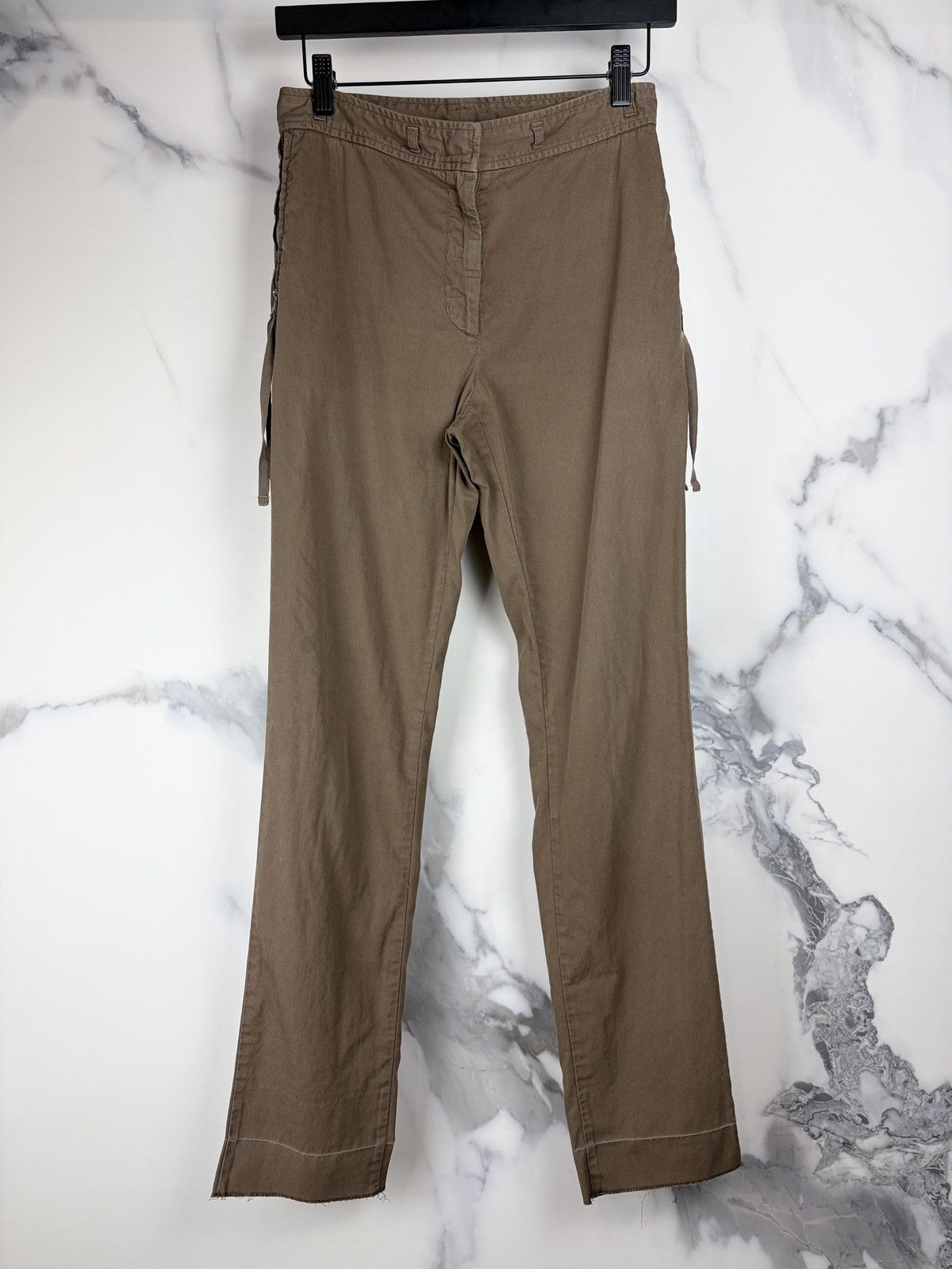Maison Margiela Martin Margiela 2003AW Leather McQueen Pants Brown