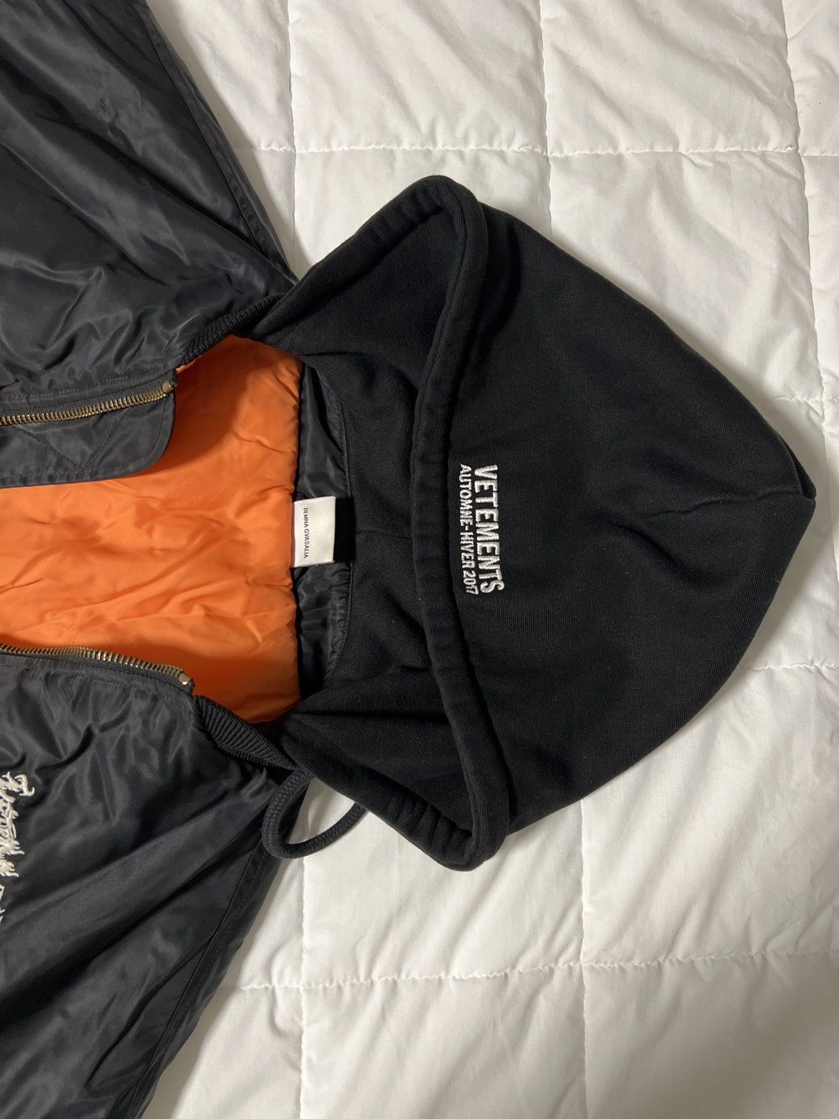 Vetements Vetements TFD Total Fucking Darkness Femme Bomber Size XS / US 0-2 / IT 36-38 - 3 Thumbnail