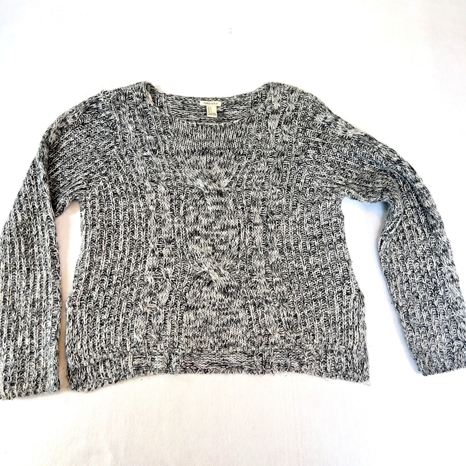 Forever 21 Forever 21 Cable Knit Sweater Woman's S 100% Acrylic Size S / US 4 / IT 40 - 1 Thumbnail