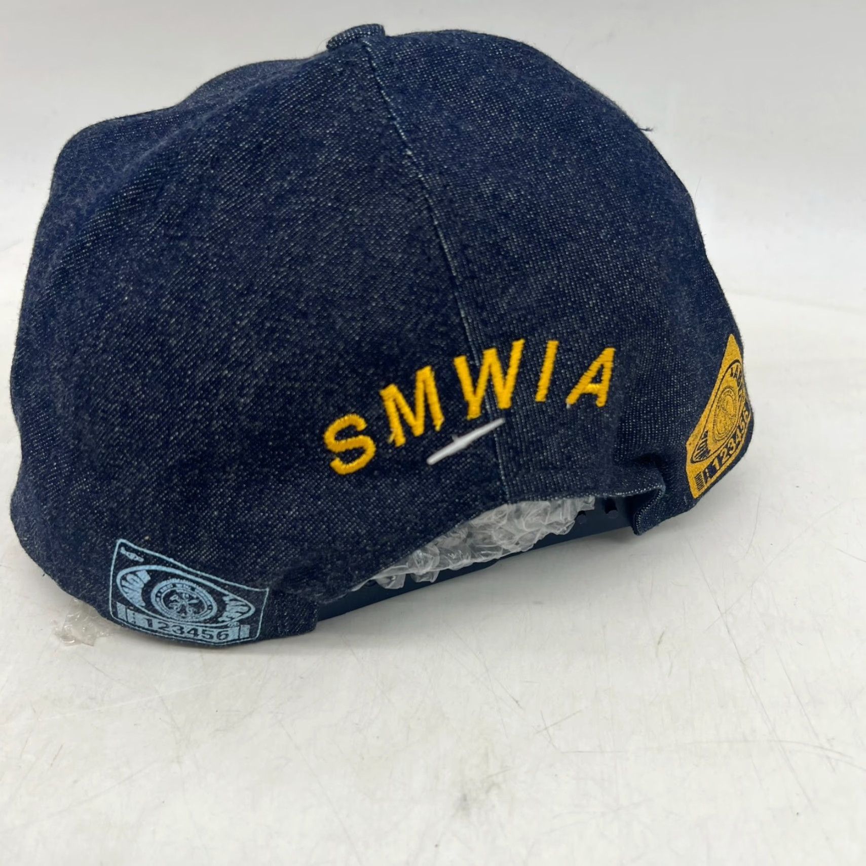 Vintage SMWIA Union Made Show Me The Label Snapback Denim Cap Size ONE SIZE - 3 Thumbnail