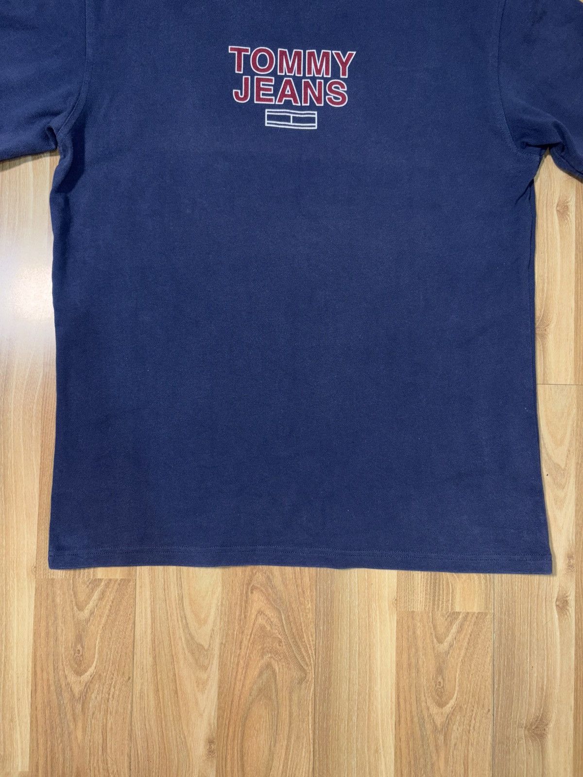 Tommy Jeans Tommy Jeans 2018 Center Graphic Mock-Layer Ringer Tee Size L Size US L / EU 52-54 / 3 - 7 Thumbnail