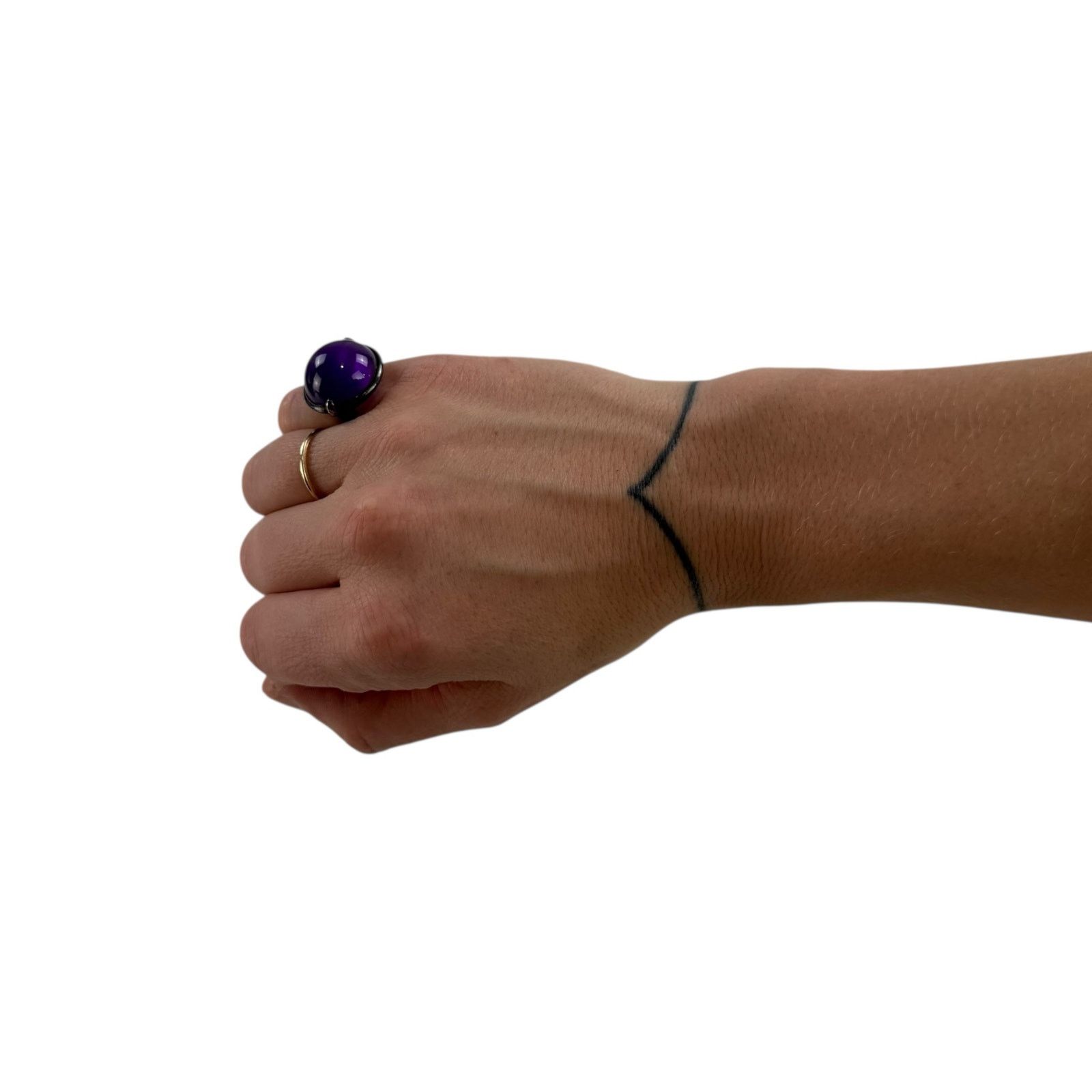 Bottega Veneta Bottega Veneta Purple Bubble Ring Size ONE SIZE - 2 Thumbnail
