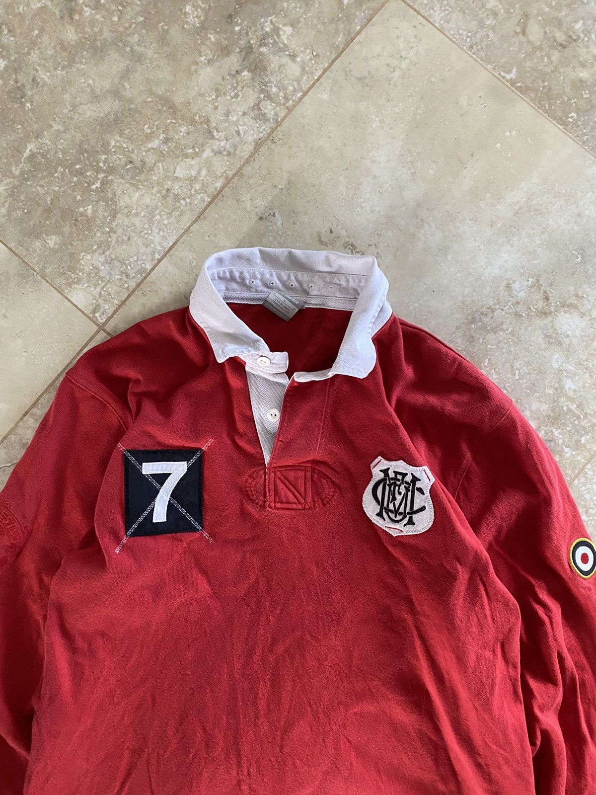 Nike Vintage Regby Shirt Nike Manchester United #7 Big Logo Y2K Size US L / EU 52-54 / 3 - 3 Thumbnail