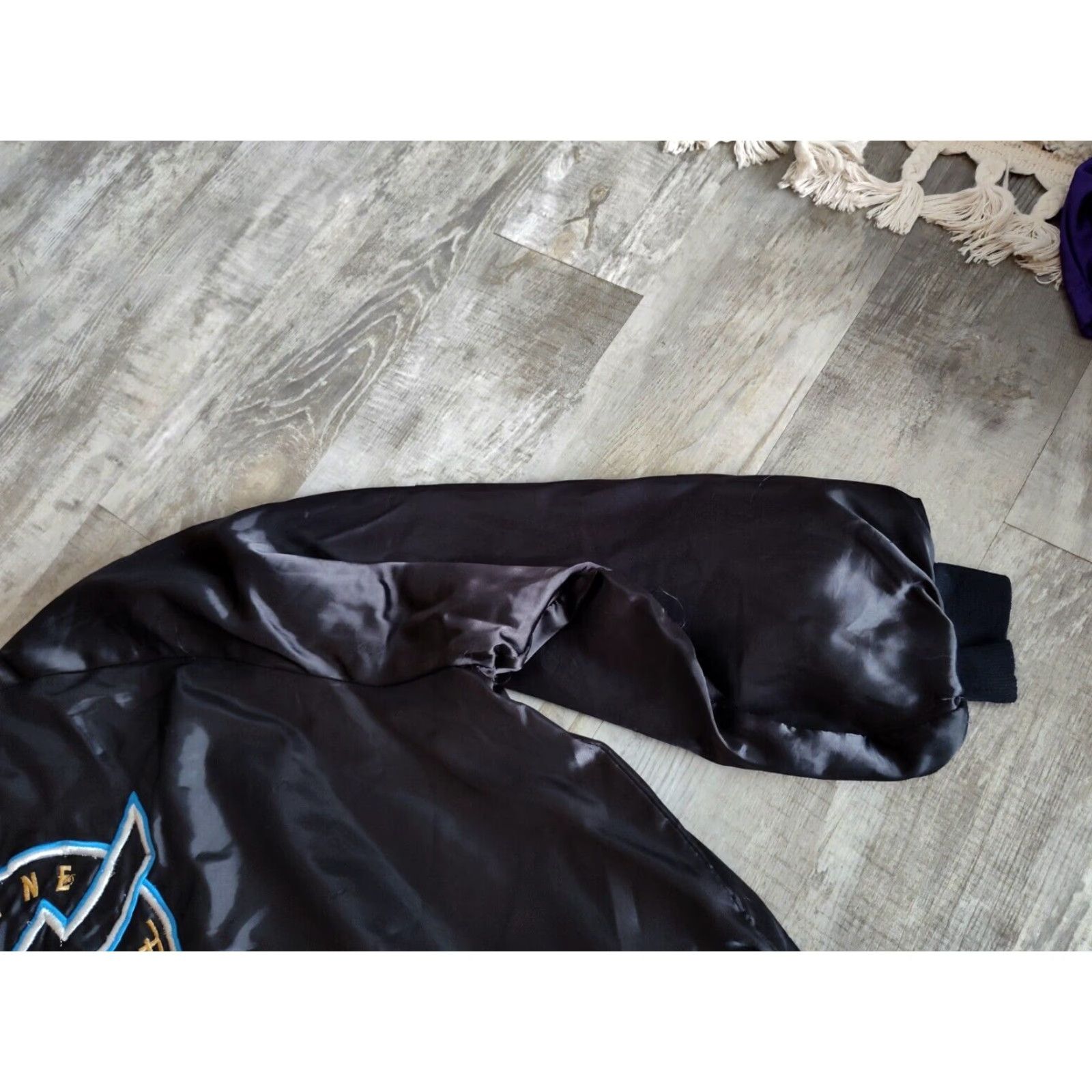 Vintage VINTAGE Westark Chevy Cars Satin Bomber Jacket Men 2XL Black Embroidered 90s USA Size US XXL / EU 58 / 5 - 4 Thumbnail