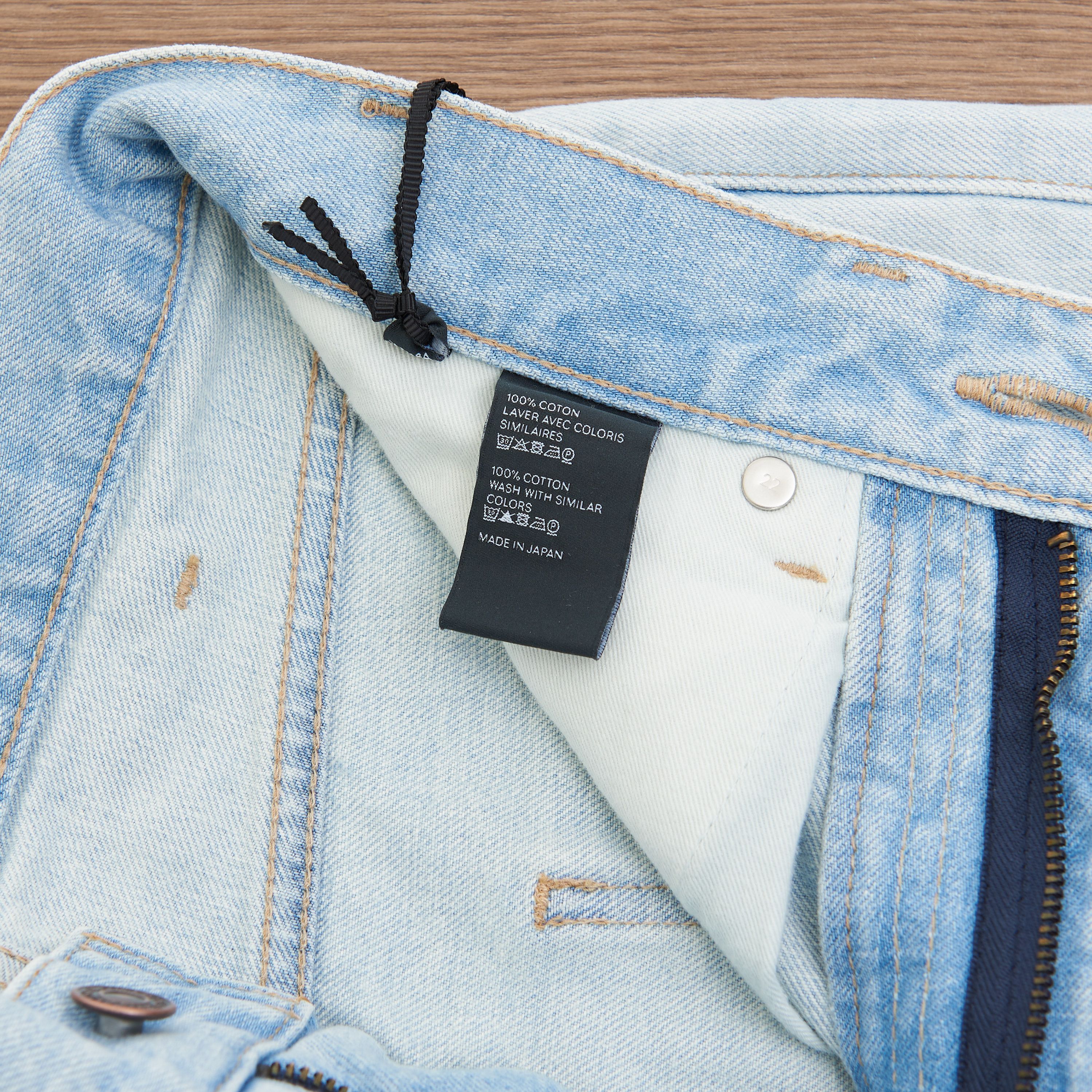Celine High Waisted Margaret Jeans In Sun-Faded Blue Wash Denim Size 32" / US 10 / IT 46 - 8 Thumbnail