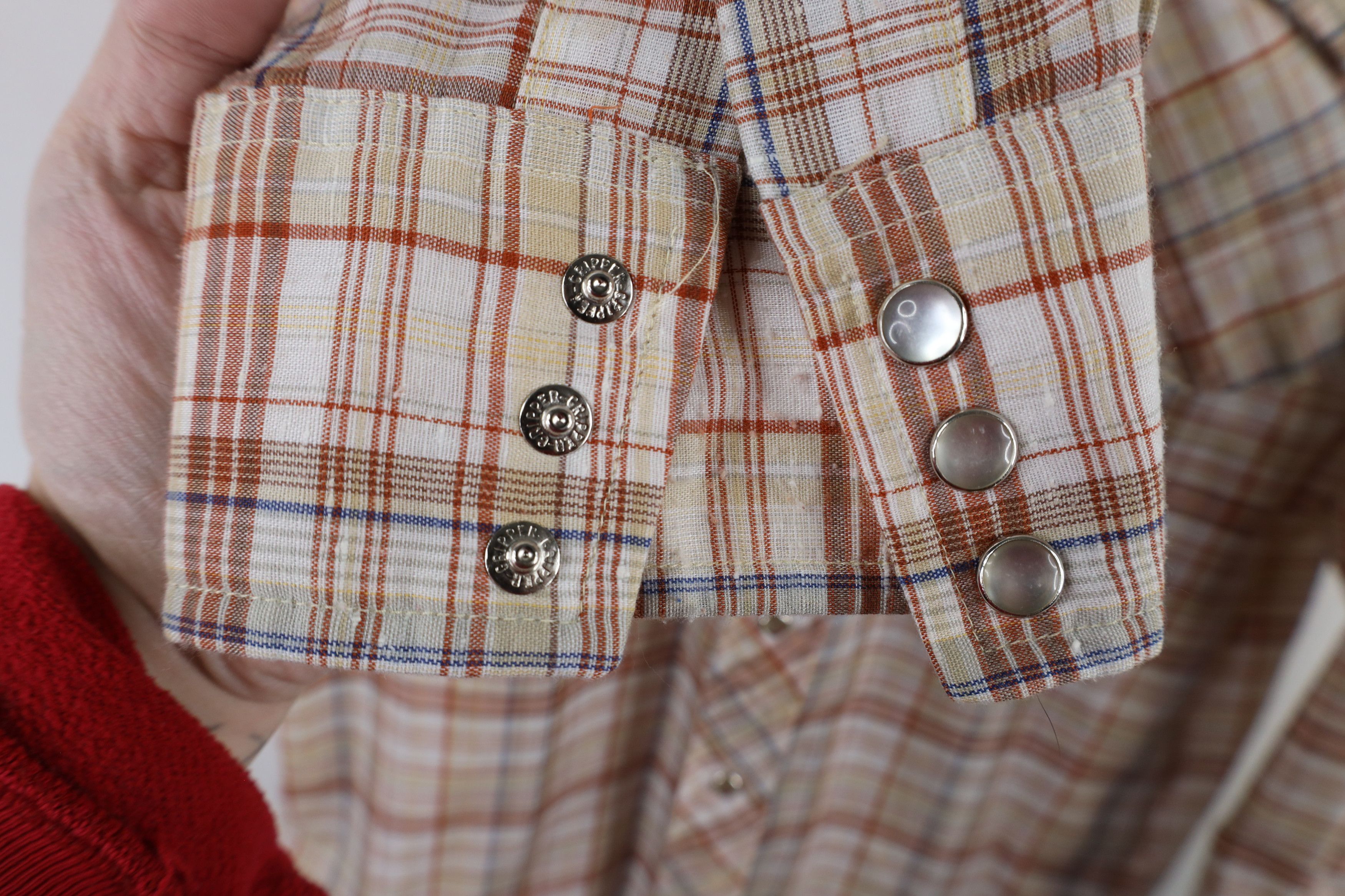Lee × Vintage Vintage 70s Lee Western Collared Shirt Rainbow Plaid USA Size US M / EU 48-50 / 2 - 6 Thumbnail