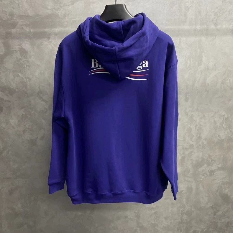 Balenciaga Balenciaga latest blue cola printed logo hoodie-2506 Size US S / EU 44-46 / 1 - 2 Thumbnail