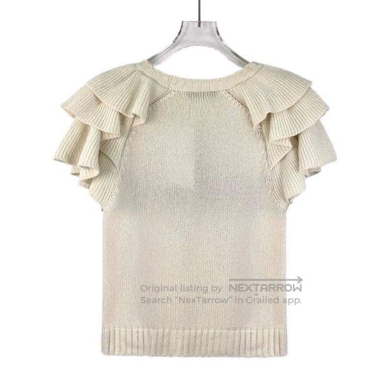 Dior Dior Beige five-pointed star letter inlaid cashmere round- Size XS / US 0-2 / IT 36-38 - 2 Thumbnail
