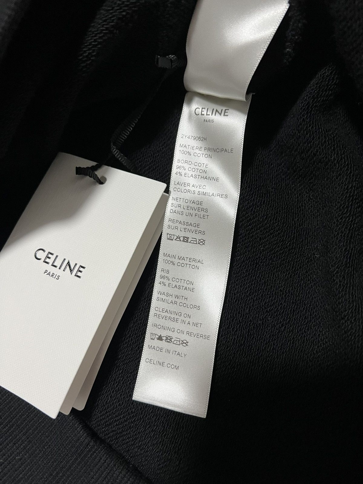 Celine Celine Studded Sweatshirt Hoodie Black Size US L / EU 52-54 / 3 - 10 Thumbnail