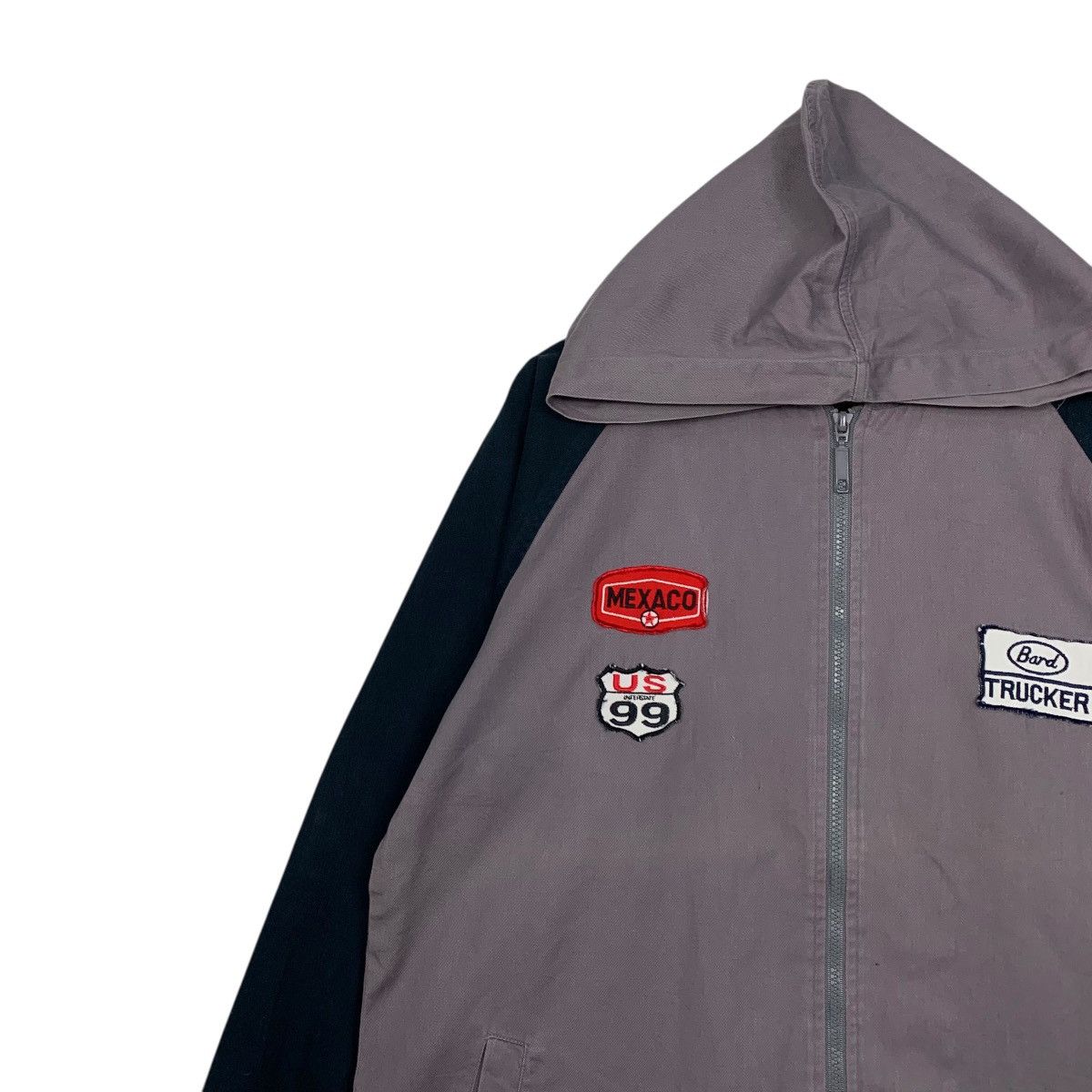 Japanese Brand Bard Trucker US Route 99 Hooded Zipper Jacket Size US L / EU 52-54 / 3 - 6 Thumbnail