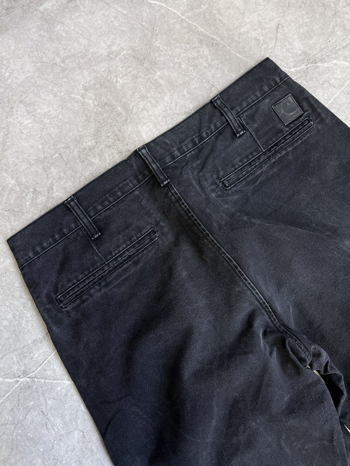 Carhartt Carpenter washed distressed black pants y2k Carhartt Size US 33 - 9 Thumbnail
