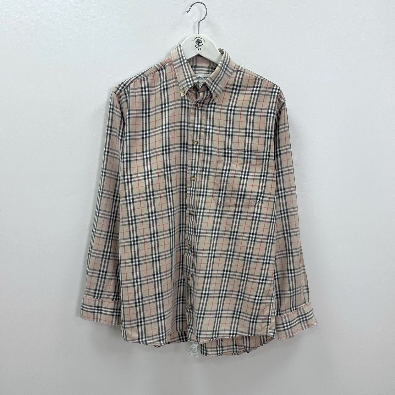 Burberry Vintage 90s Burberrys Nova Check London distressed shirt y2k Size US M / EU 48-50 / 2 - 1 Thumbnail