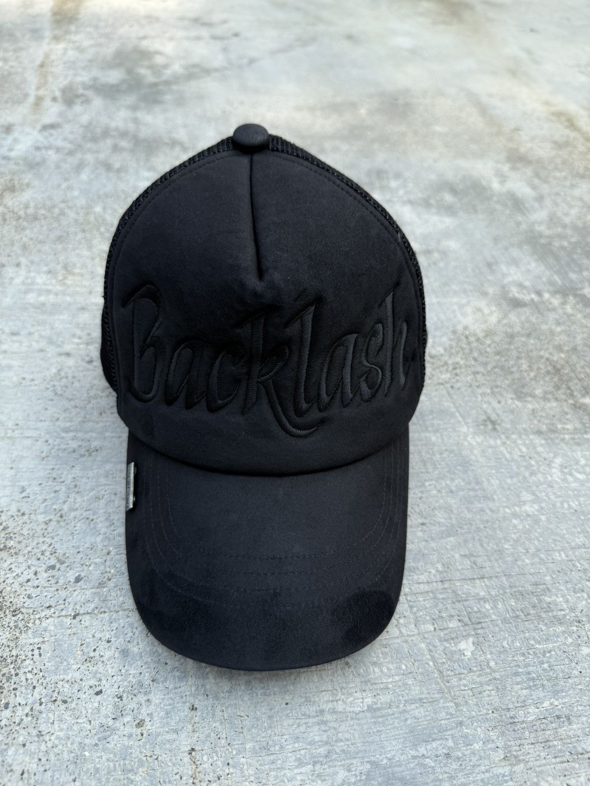 Isamu Katayama Backlash VINTAGE Y2K ISAMU KATAYAMA BACKLASH MESH TRUCKER CAP GOTH Size ONE SIZE - 1 Thumbnail