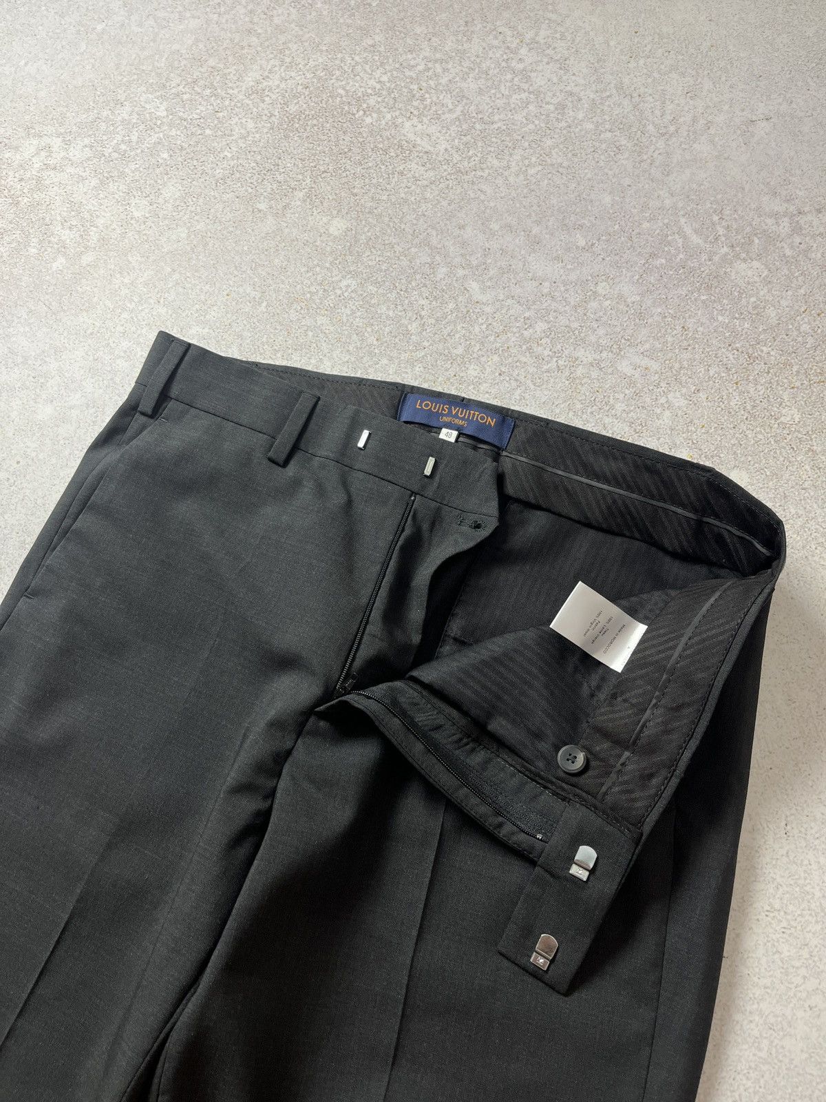 Louis Vuitton DDP Louis Vuitton Uniforms Virgin Wool Cigaret Trousers A Size US 32 / EU 48 - 7 Thumbnail