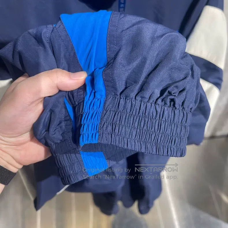Balenciaga Balenciaga Embroidered Windbreaker Blue Jacket Zipper Spor Size US XS / EU 42 / 0 - 5 Thumbnail