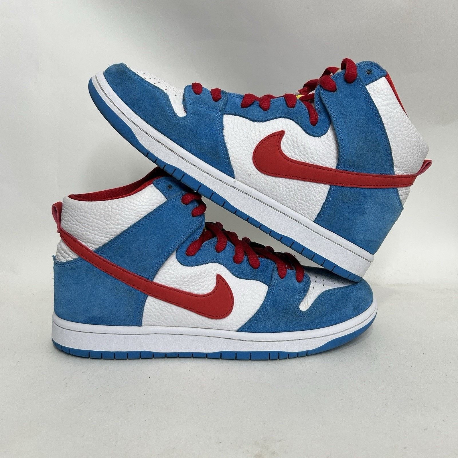 Nike Nike SB Dunk High Pro ISO “Doraemon/Light Photo Blue Red” Size US 9.5 / EU 42-43 - 1 Thumbnail