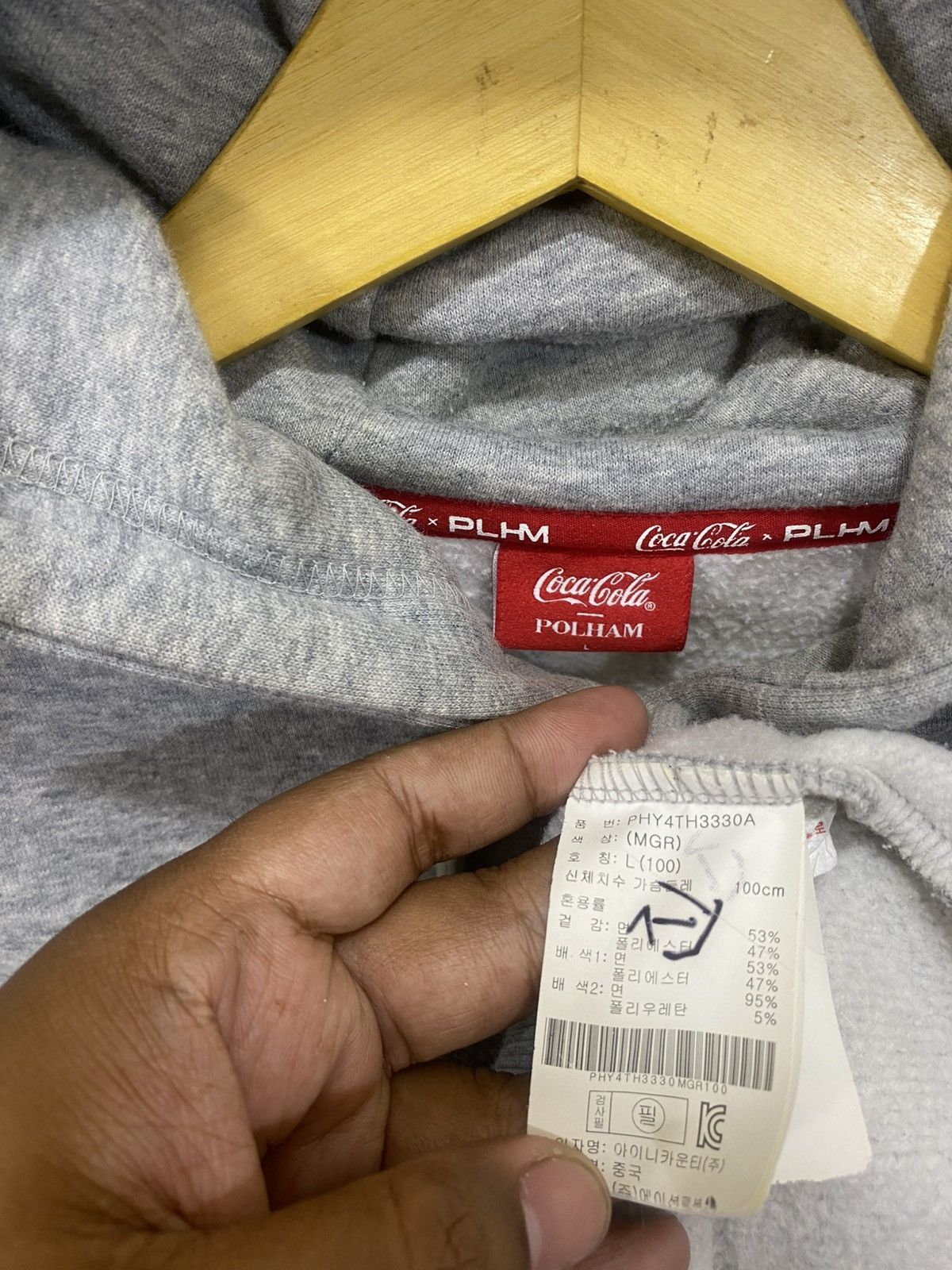 Coca Cola COCA-COLA X POLHAM VTG HOODIE Size US L / EU 52-54 / 3 - 5 Thumbnail