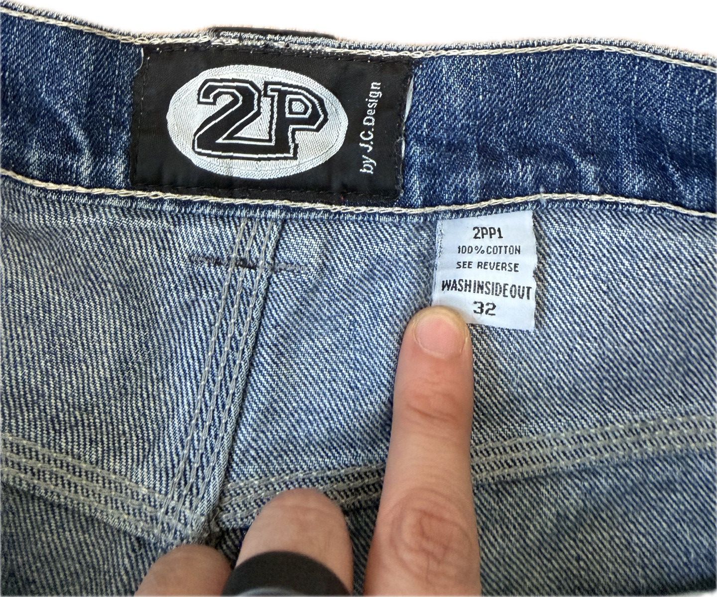 Other 2Pac Spelled Out Denim Jeans Size US 32 / EU 48 - 5 Thumbnail