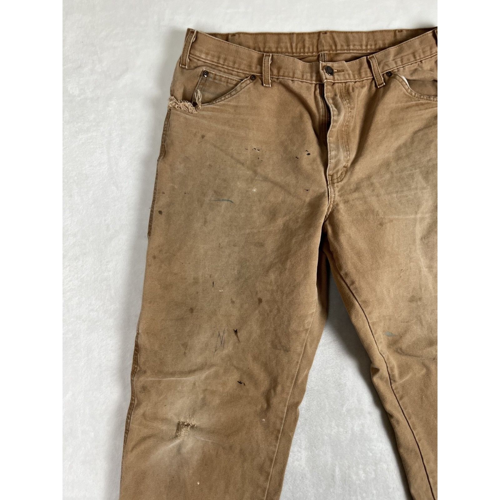 Dickies Dickies Carpenter Canvas Pants Workwear Utility Brown Size 3 Size US 34 / EU 50 - 3 Thumbnail