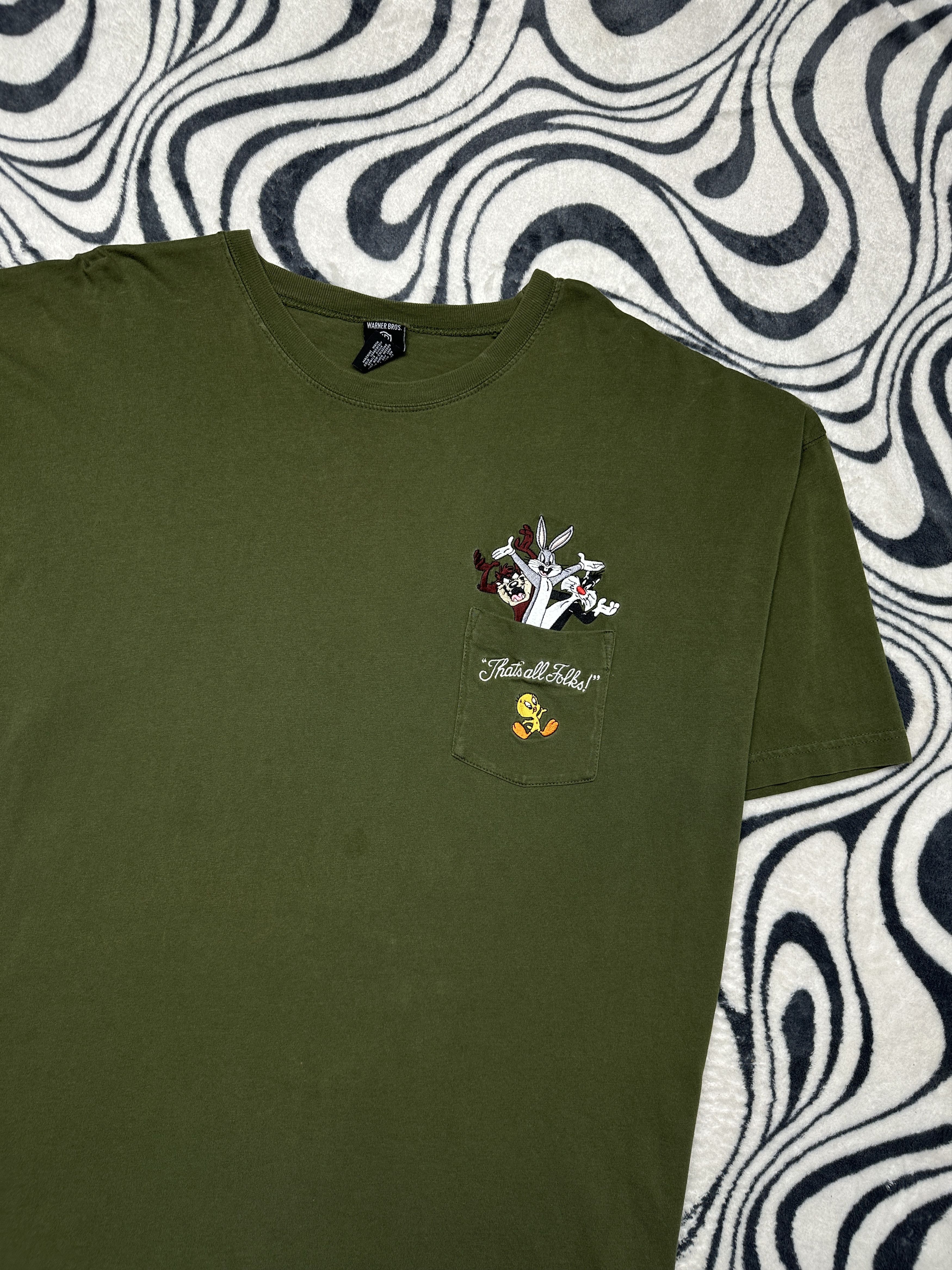 Cartoon Network Looney Tunes 90s Vintage Warner Bros T-Shirt Tee Size US XXL / EU 58 / 5 - 2 Thumbnail