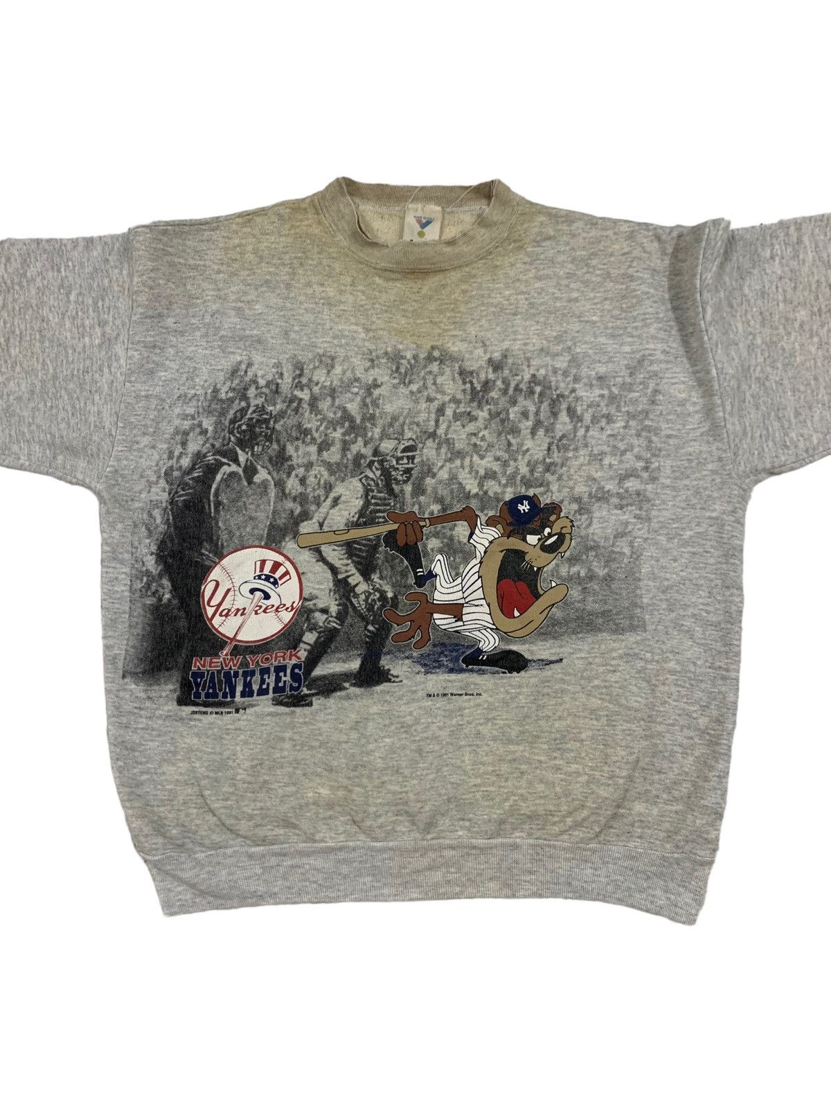 MLB VINTAGE YANKEES TAZ 90’S DISTRESSED SWEATSHIRT VERY RARE Size US L / EU 52-54 / 3 - 1 Thumbnail