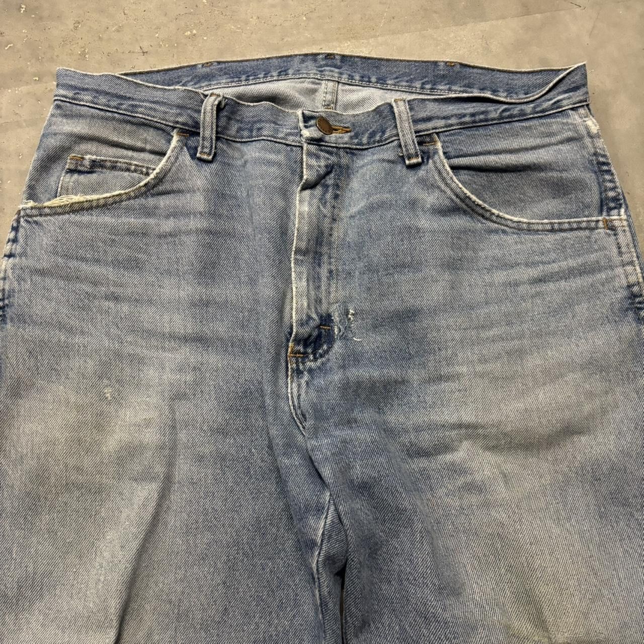 Japanese Brand × Vintage Crazy Vintage Y2K/2000s Faded Wash Distressed Skater Denim Jeans! Size US 36 / EU 52 - 5 Thumbnail
