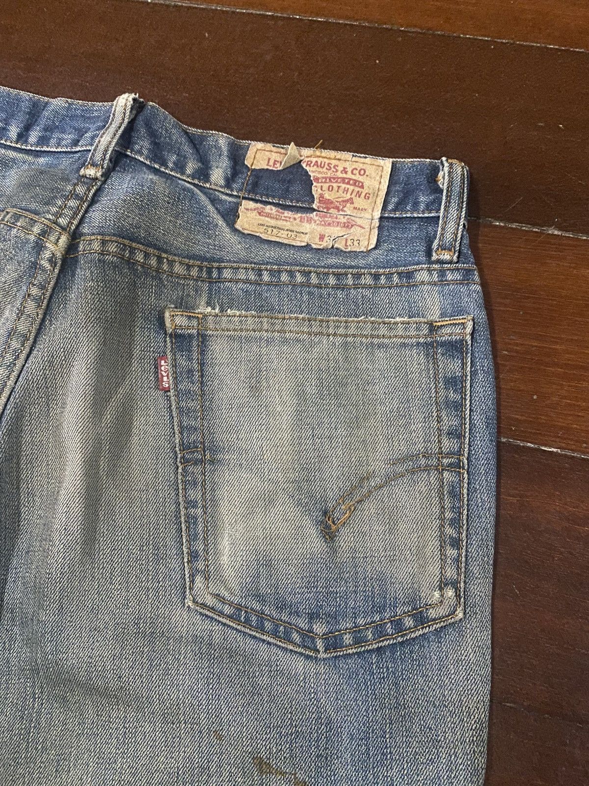 Levi's Faded Vintage Levi’s 517 Flares distressed bootcut wide leg Size US 32 / EU 48 - 15 Thumbnail
