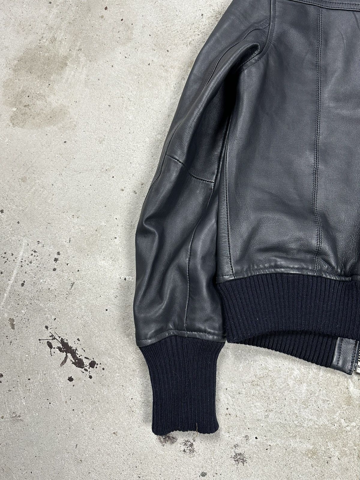 Genuine Leather × Vintage Vintage Y2K Genuine Leather Flyers Utility Bomber Jacket Size US XS / EU 42 / 0 - 8 Thumbnail