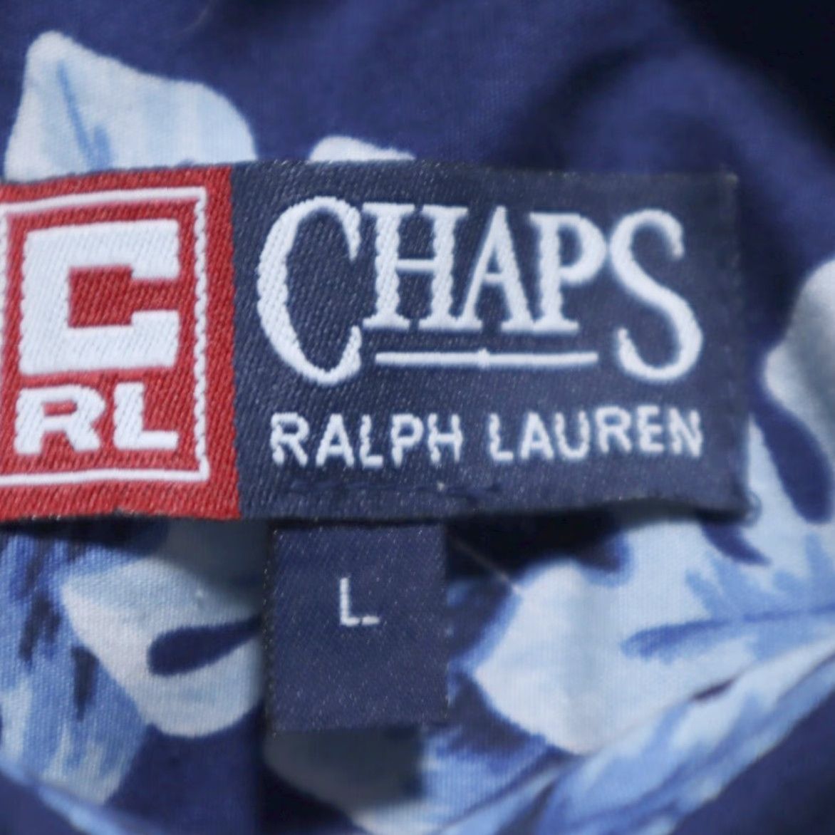Ralph Lauren VTG Chaps Ralph Lauren Hawaiian Lei Camp Floral Shirt Blue Men's L Size US L / EU 52-54 / 3 - 5 Thumbnail