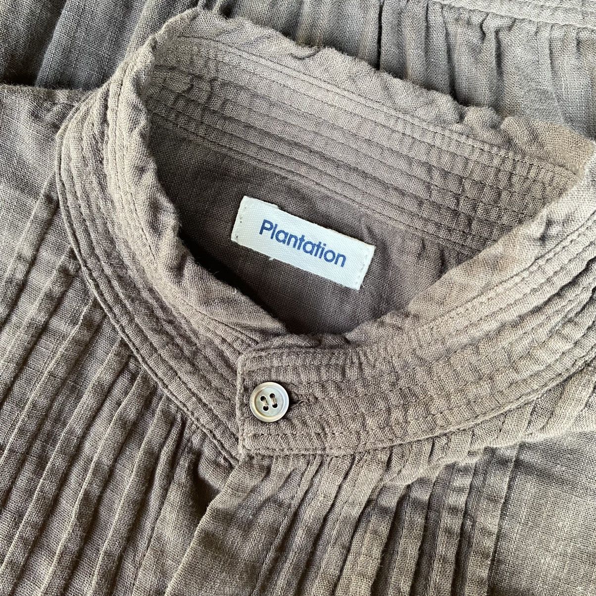 Issey Miyake Plantation Brown Pintuck Peplum Blouse. Size M / US 6-8 / IT 42-44 - 18 Thumbnail