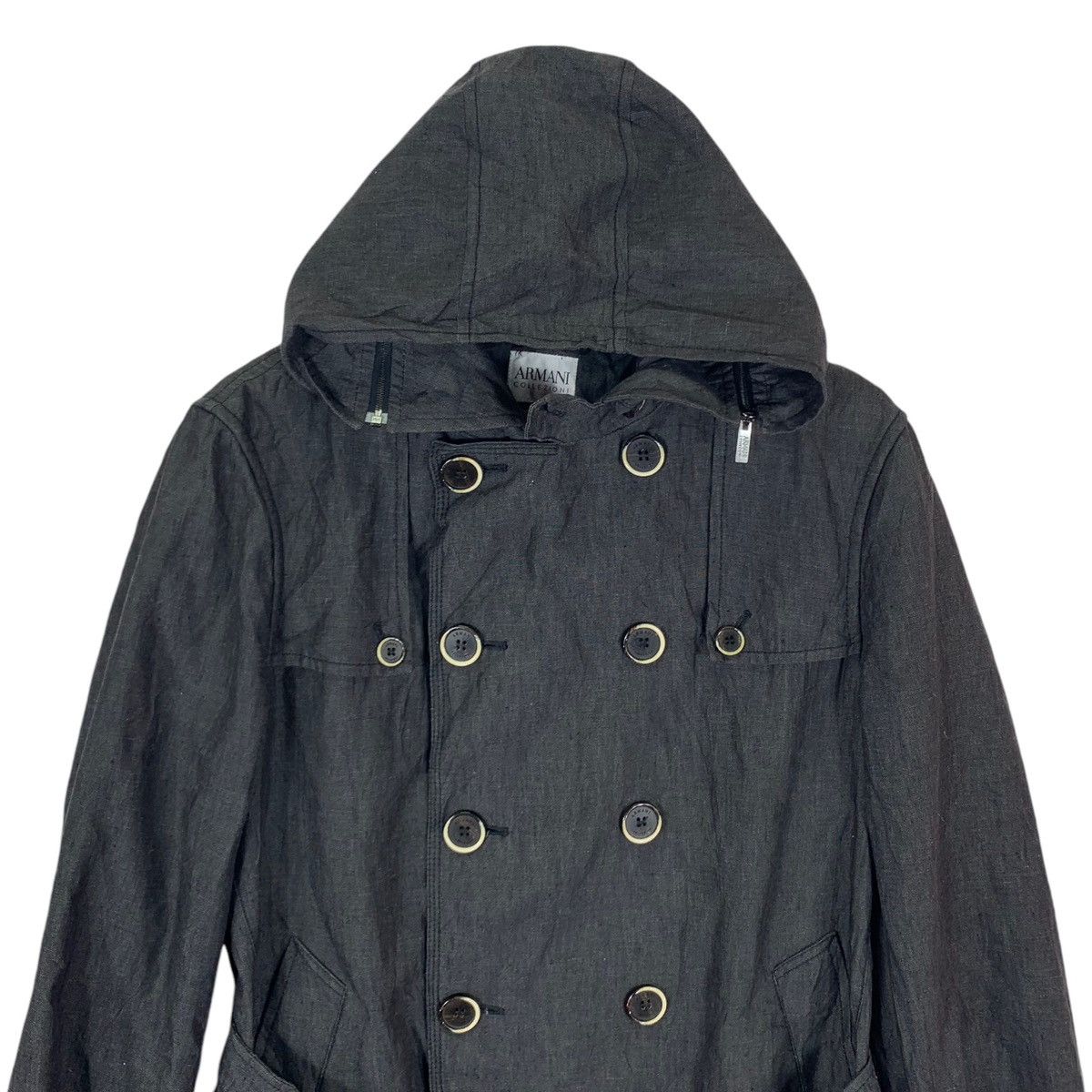 Armani × Giorgio Armani ⚡️⚡️Vintage Armani Collection Water Repellent Hoodie Jacket Size US M / EU 48-50 / 2 - 4 Thumbnail