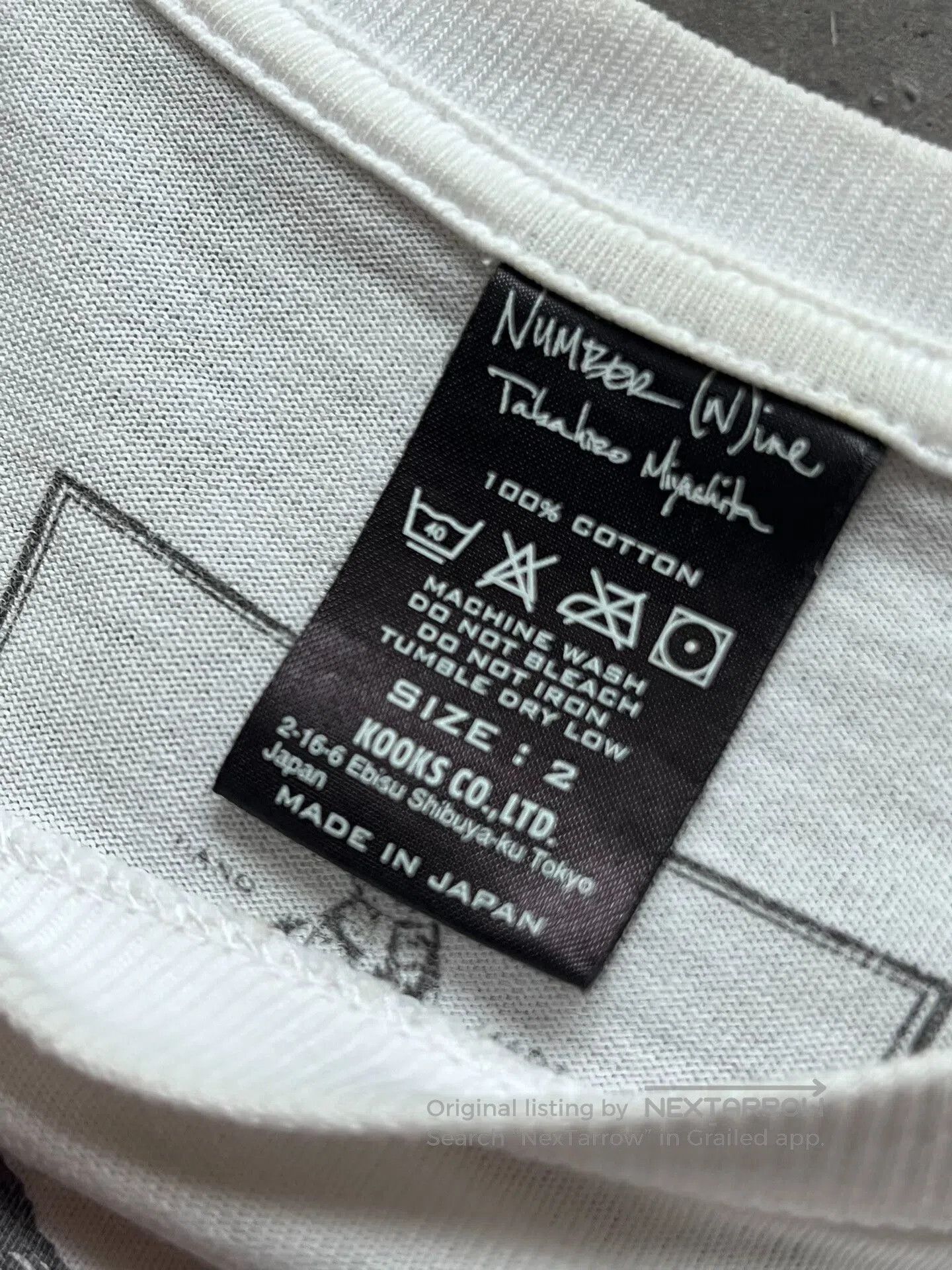Number (N)ine number nine graphic tee shirt. Size US M / EU 48-50 / 2 - 6 Thumbnail