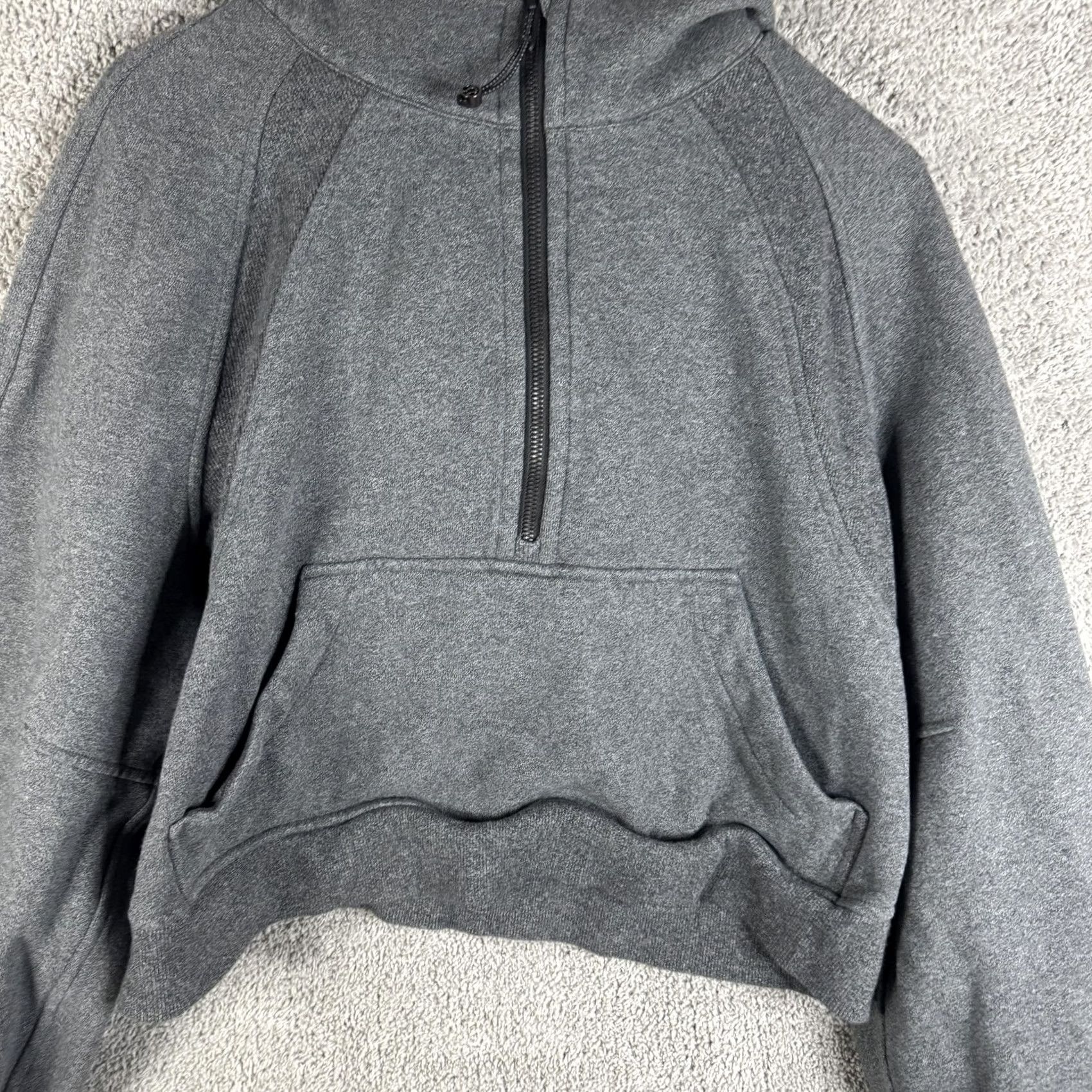 Lululemon Lululemon Scuba Hoodie Womens M Gray 1/2 Zip Fleece High Neck Pullover Size M / US 6-8 / IT 42-44 - 6 Thumbnail