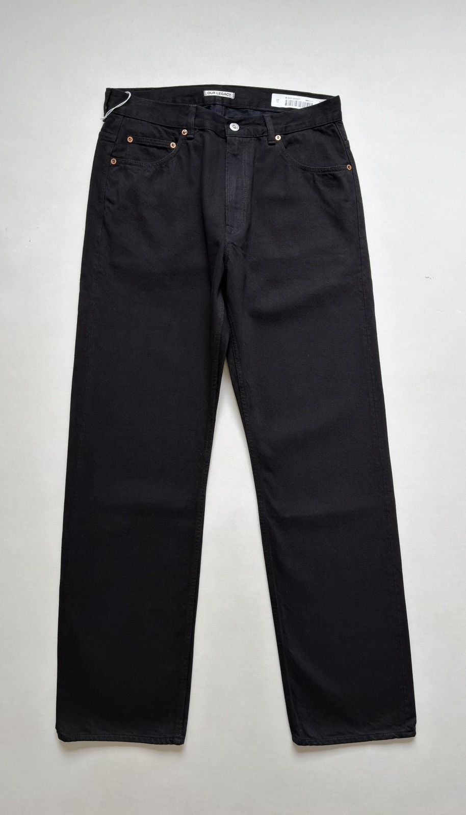 Our Legacy Washed Black Denim ‘Second Cut’ Jeans Size US 34 / EU 50 - 2 Thumbnail