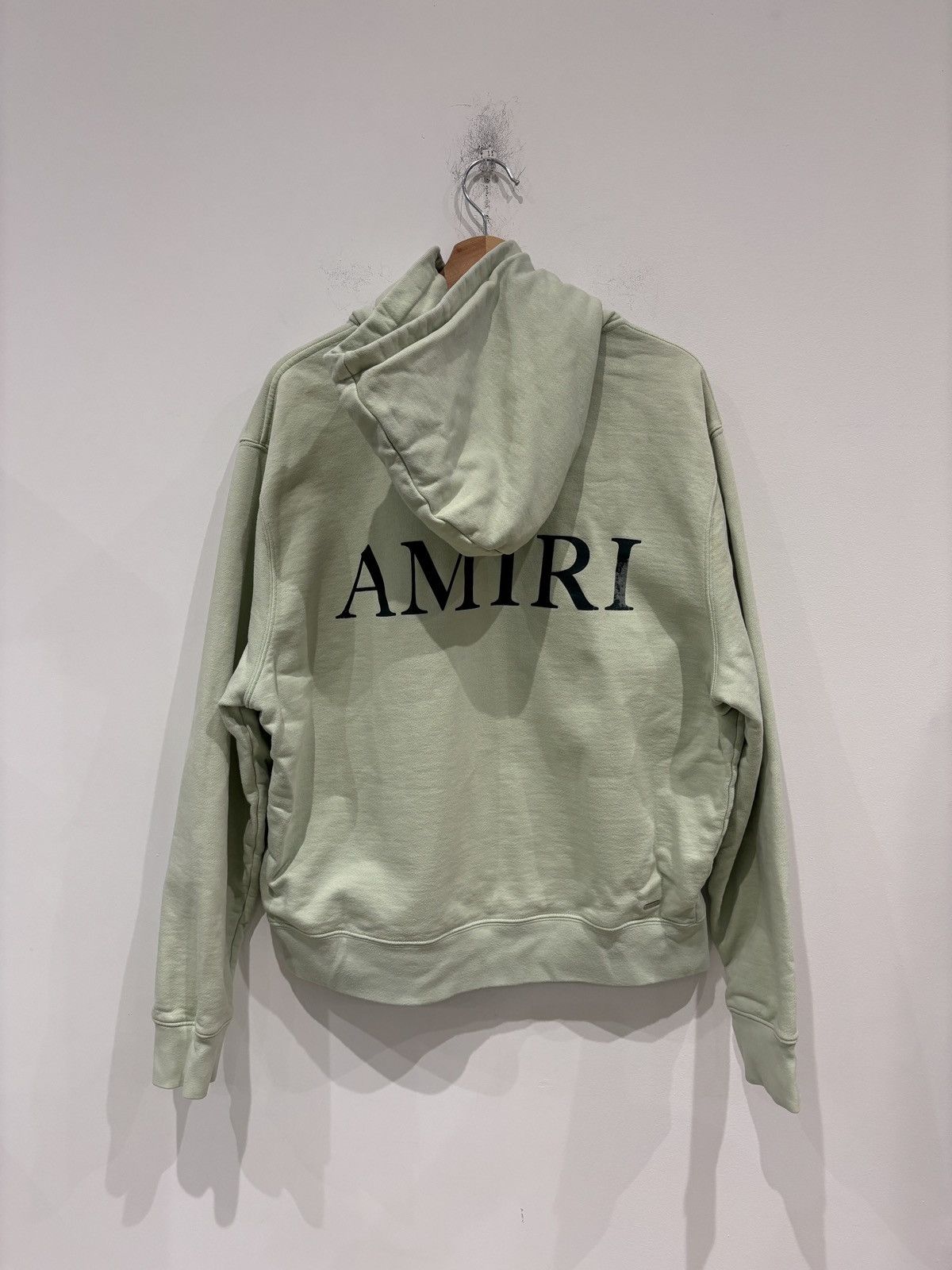 Amiri Amiri MA Logo Hoodie Sage Green Size: XL Size US XL / EU 56 / 4 - 5 Thumbnail