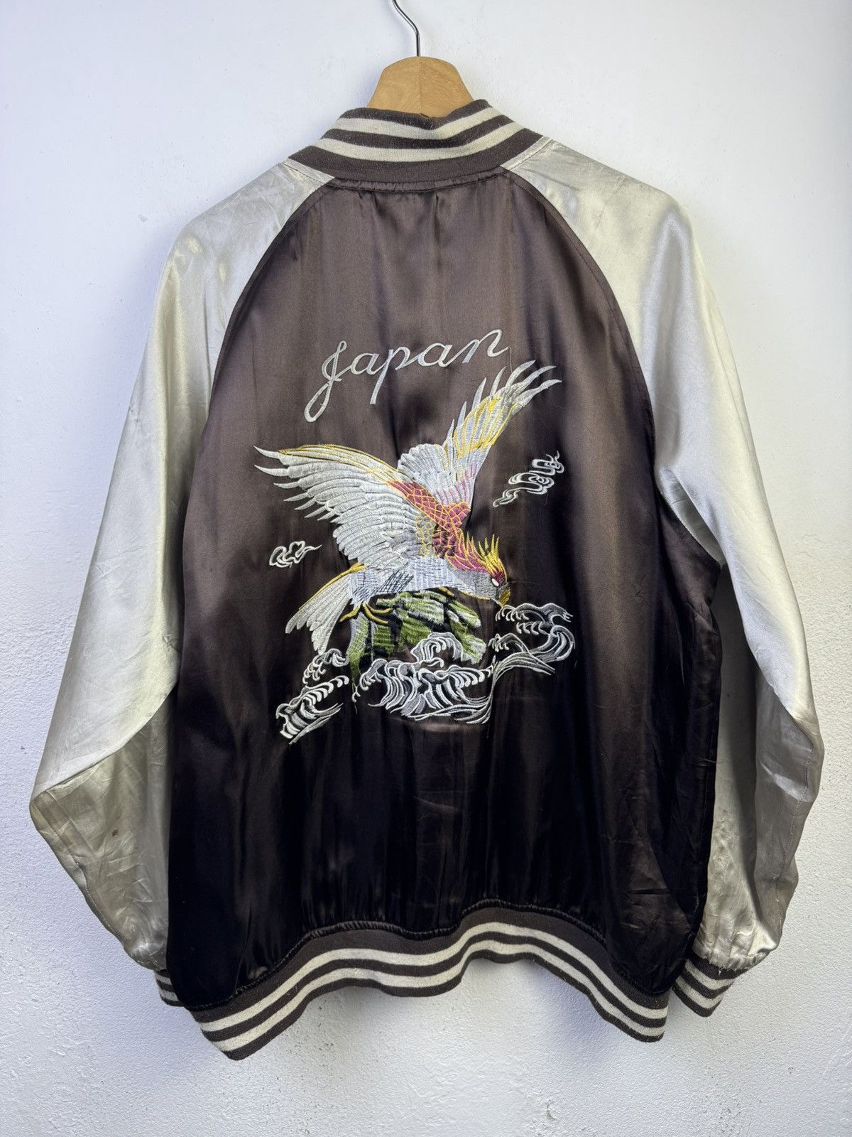 Japanese Brand Vintage Eagles Sukajan Souvenir Jacket Size US L / EU 52-54 / 3 - 1 Thumbnail